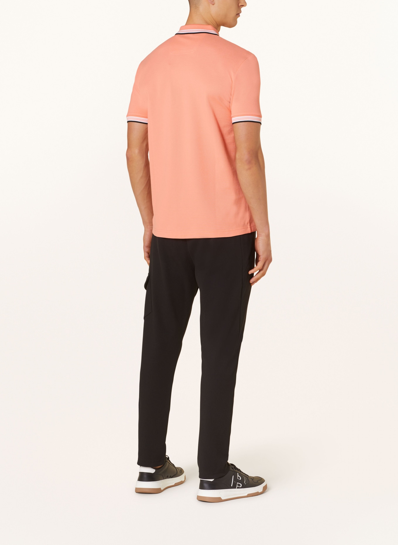 BOSS Piqué-Poloshirt PADDY CURVED Regular Fit, Farbe: HELLORANGE (Bild 3)
