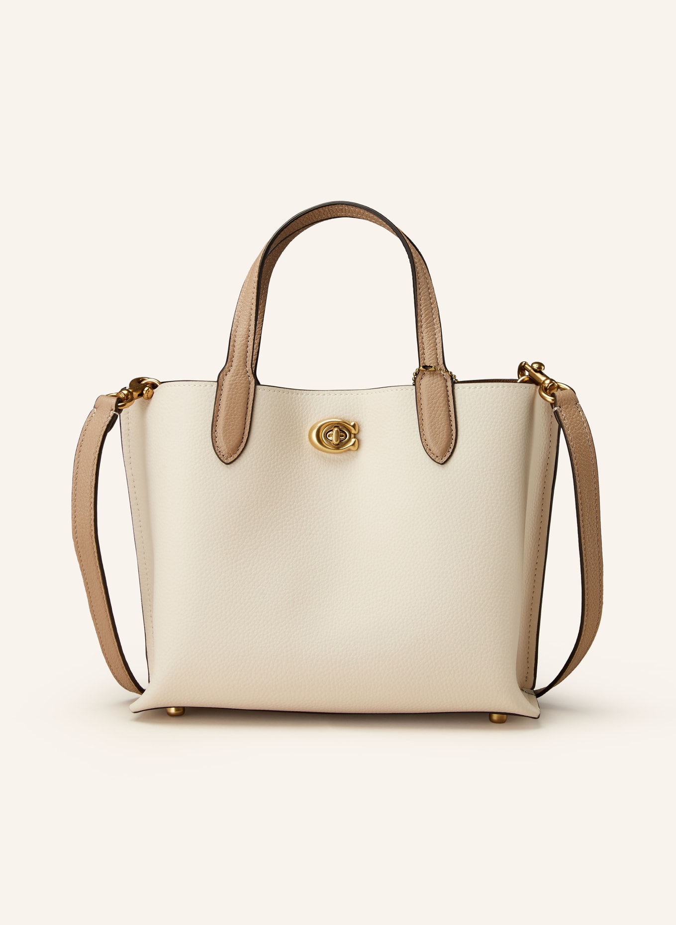 COACH Handbag, Color: CREAM/ TAUPE (Image 1)