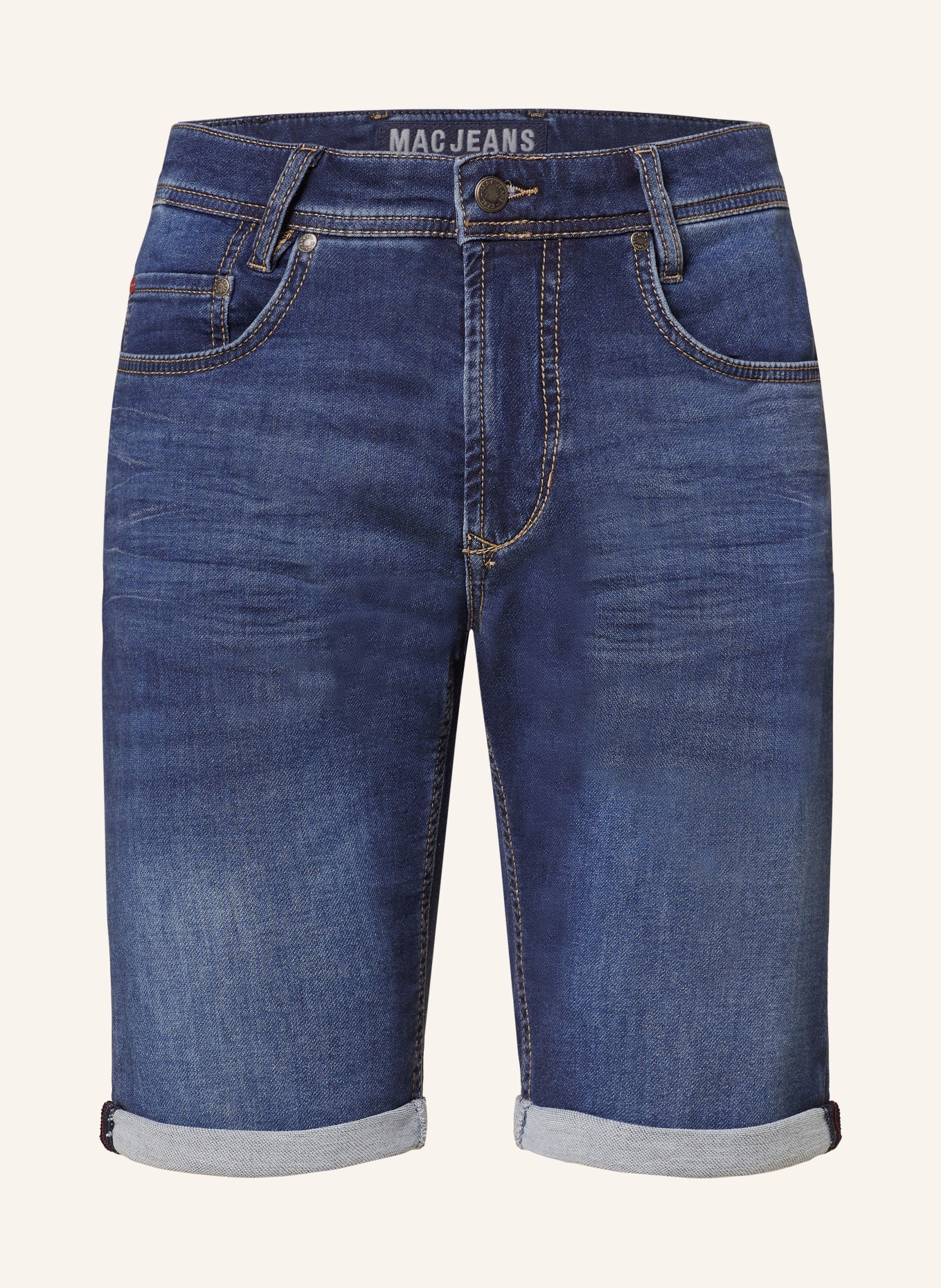 MAC Jeansshorts, Farbe: H659 night blue vintage wash (Bild 1)