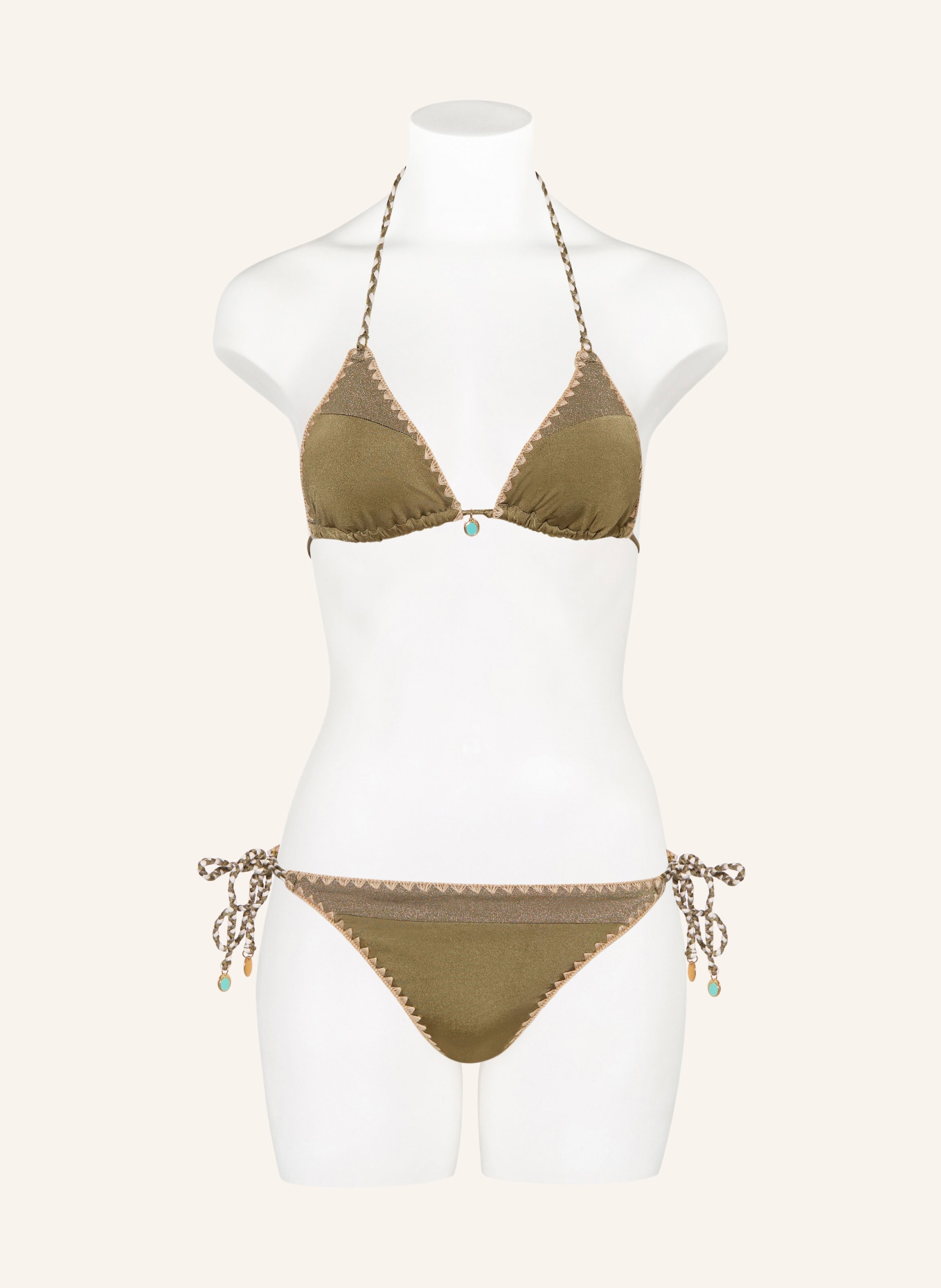 BANANA MOON COUTURE Triangel-Bikini-Top NAZCA BOSCO, Farbe: OLIV (Bild 2)
