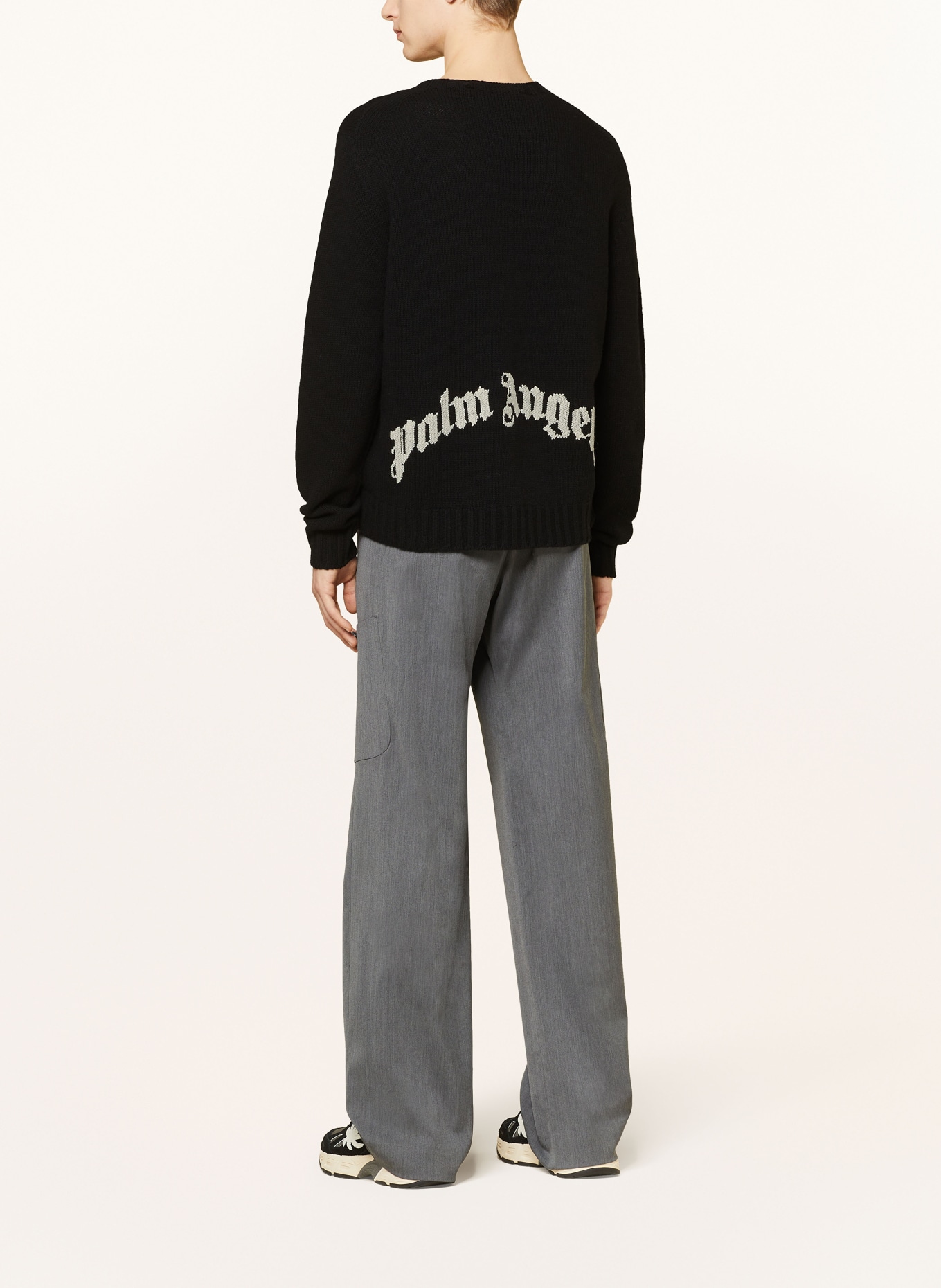Palm Angels Sweater, Color: BLACK/ WHITE (Image 3)