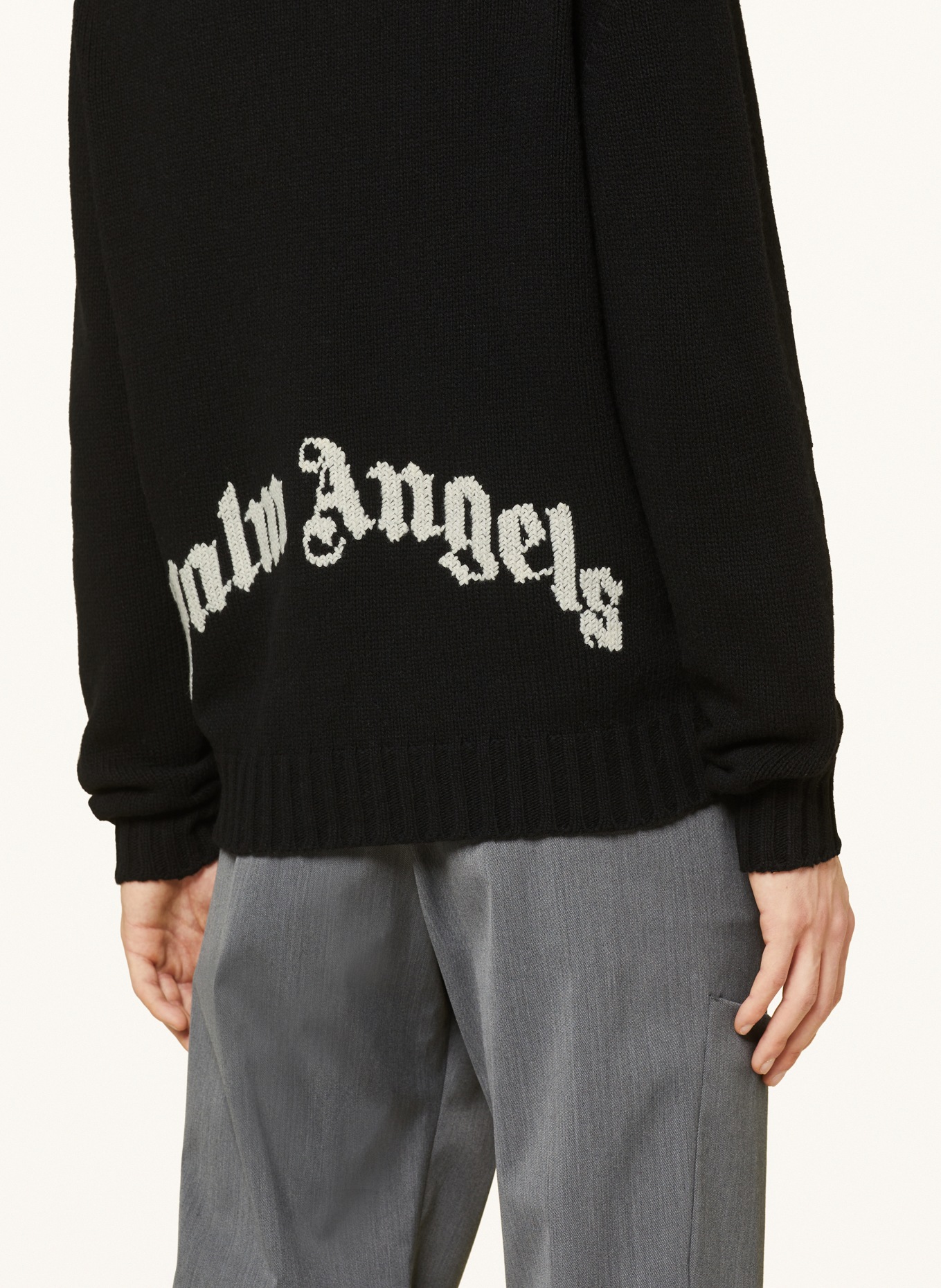 Palm Angels Sweater, Color: BLACK/ WHITE (Image 5)