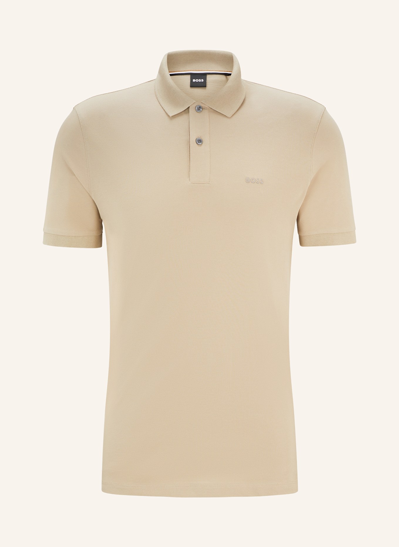 BOSS Piqué-Poloshirt PALLAS Regular Fit, Farbe: BEIGE (Bild 1)