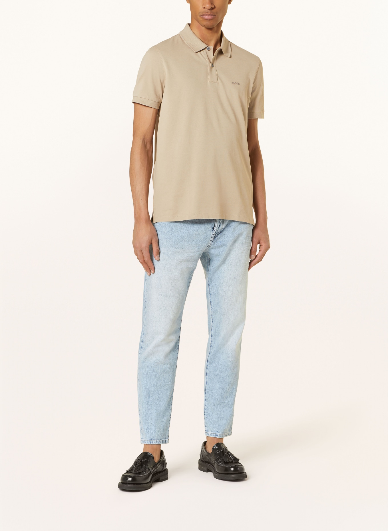 BOSS Piqué-Poloshirt PALLAS Regular Fit, Farbe: BEIGE (Bild 2)