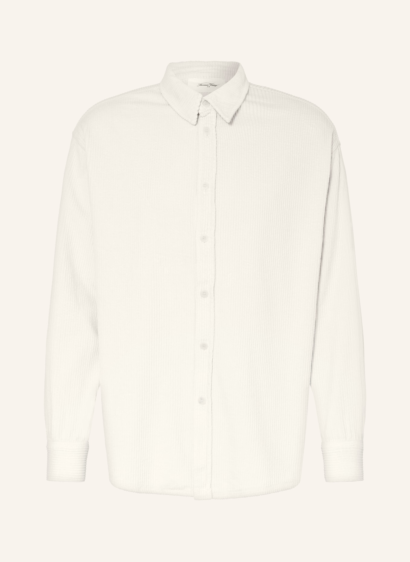 American Vintage Koszula z klapami CHEMISE comfort fit, Kolor: ECRU (Obrazek 1)