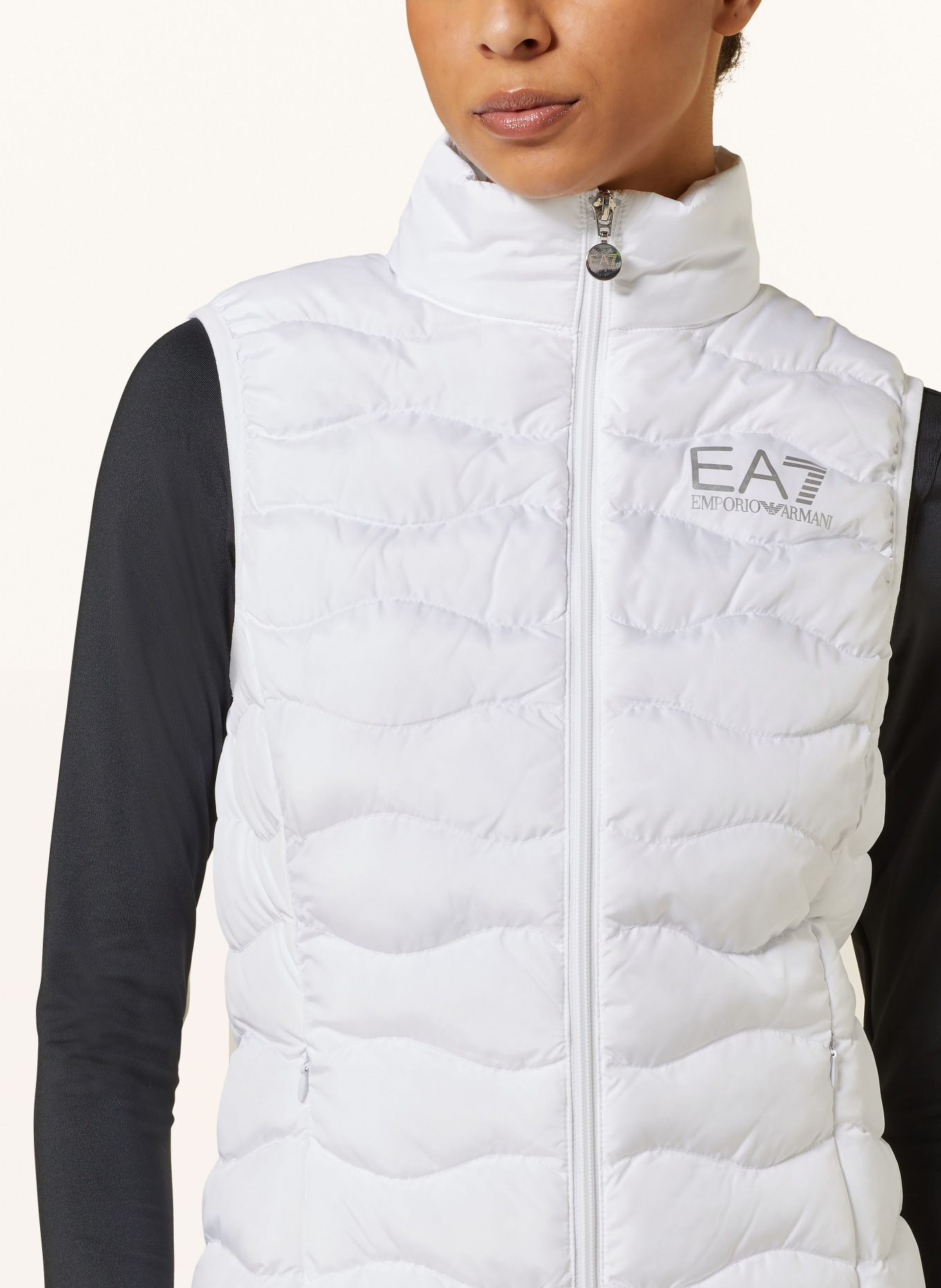 EA7 EMPORIO ARMANI Quilted vest, Color: WHITE (Image 4)
