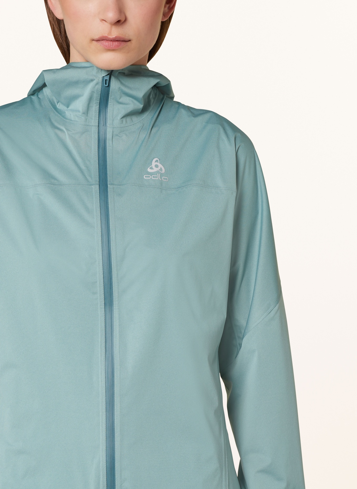 odlo Running jacket ZEROWEIGHT WATERPROOF, Color: LIGHT BLUE (Image 5)