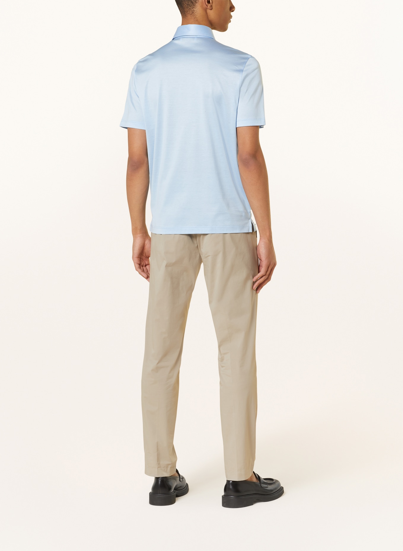 GRAN SASSO Koszulka polo z dżerseju: JASNONIEBIESKI