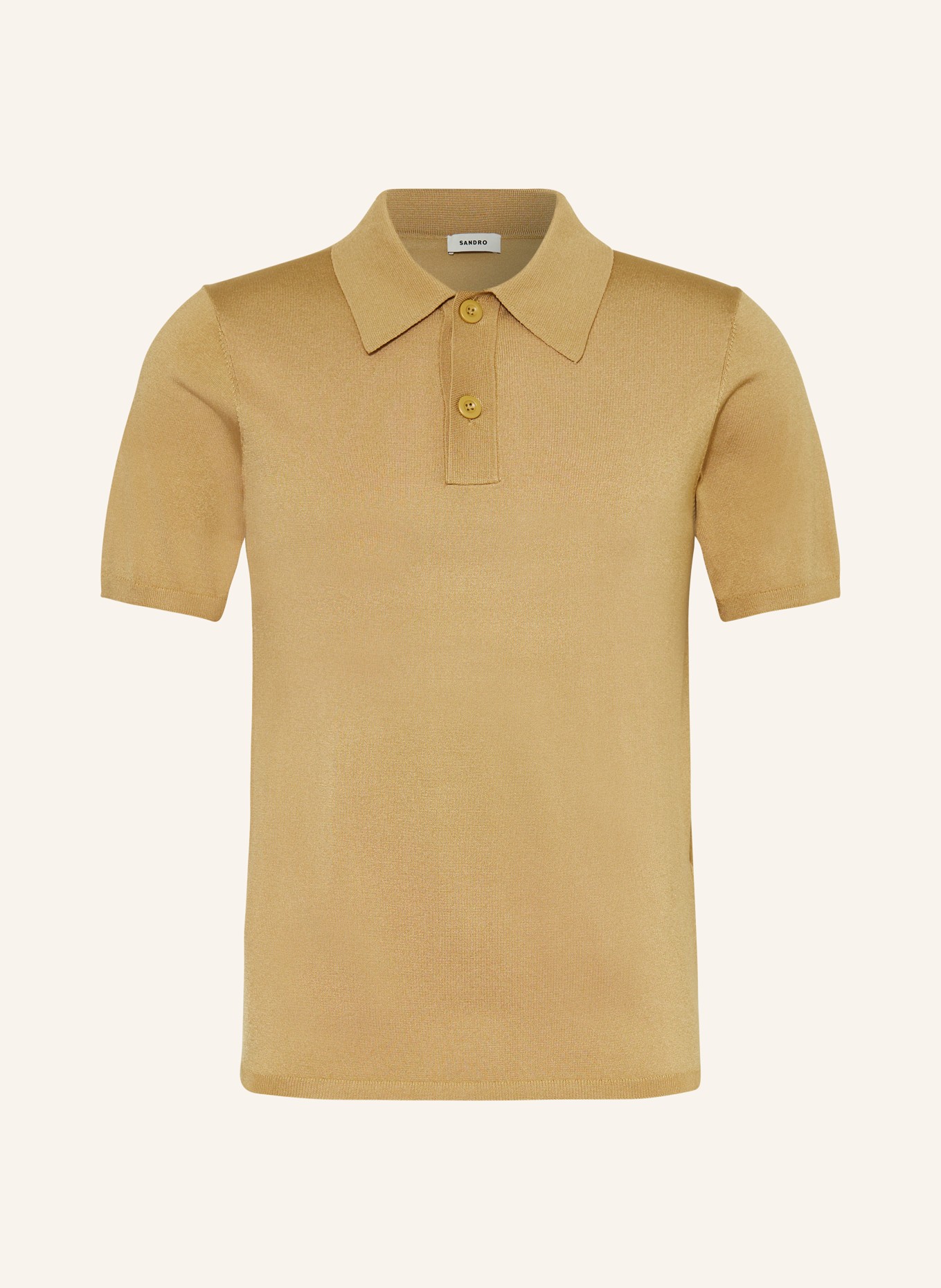 SANDRO Strick-Poloshirt, Farbe: CAMEL (Bild 1)