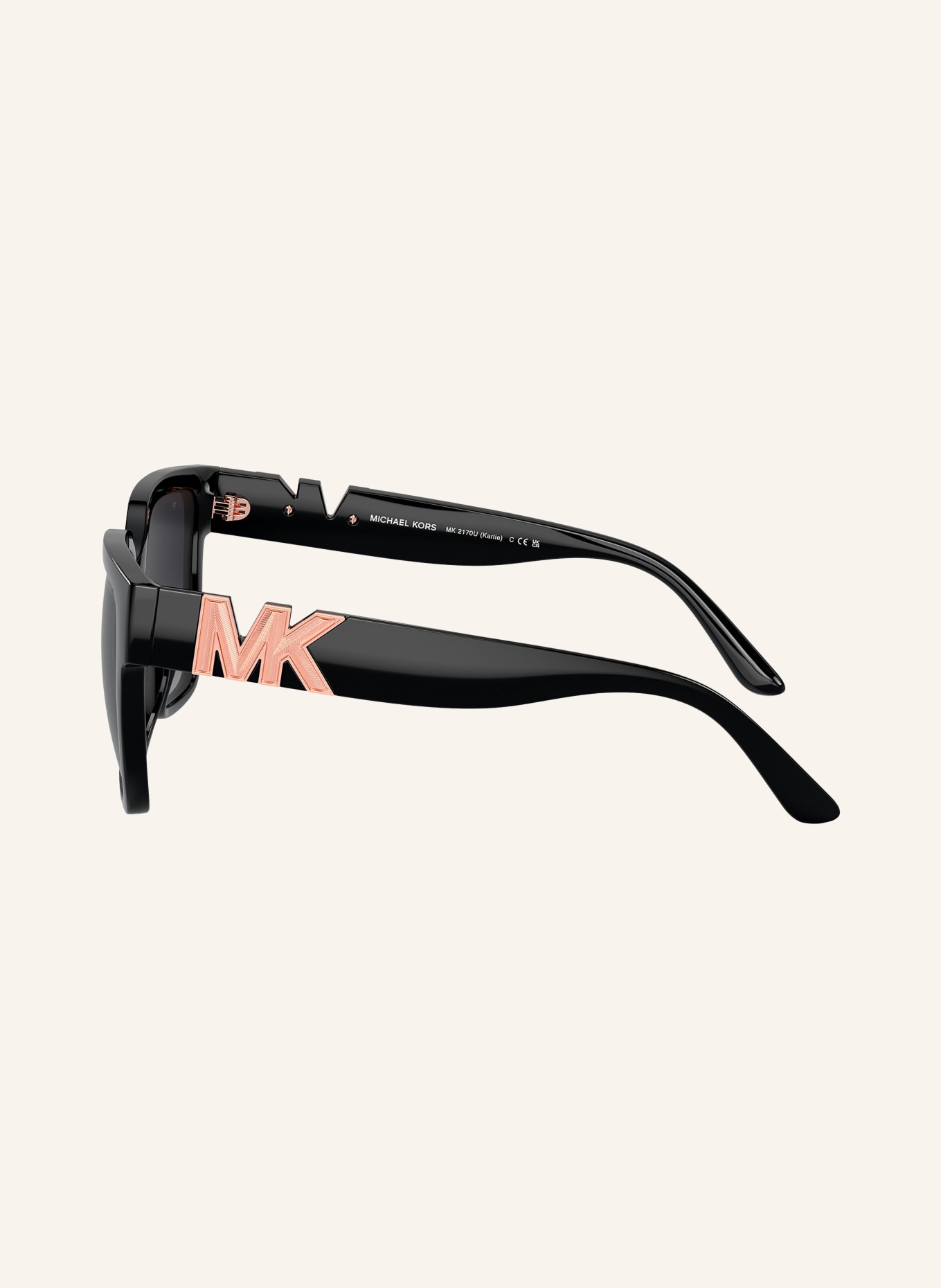 MICHAEL KORS Sonnenbrille MK-2170U KARLIE, Farbe: 3005T3 - SCHWARZ/ GRAU VERLAUF (Bild 3)