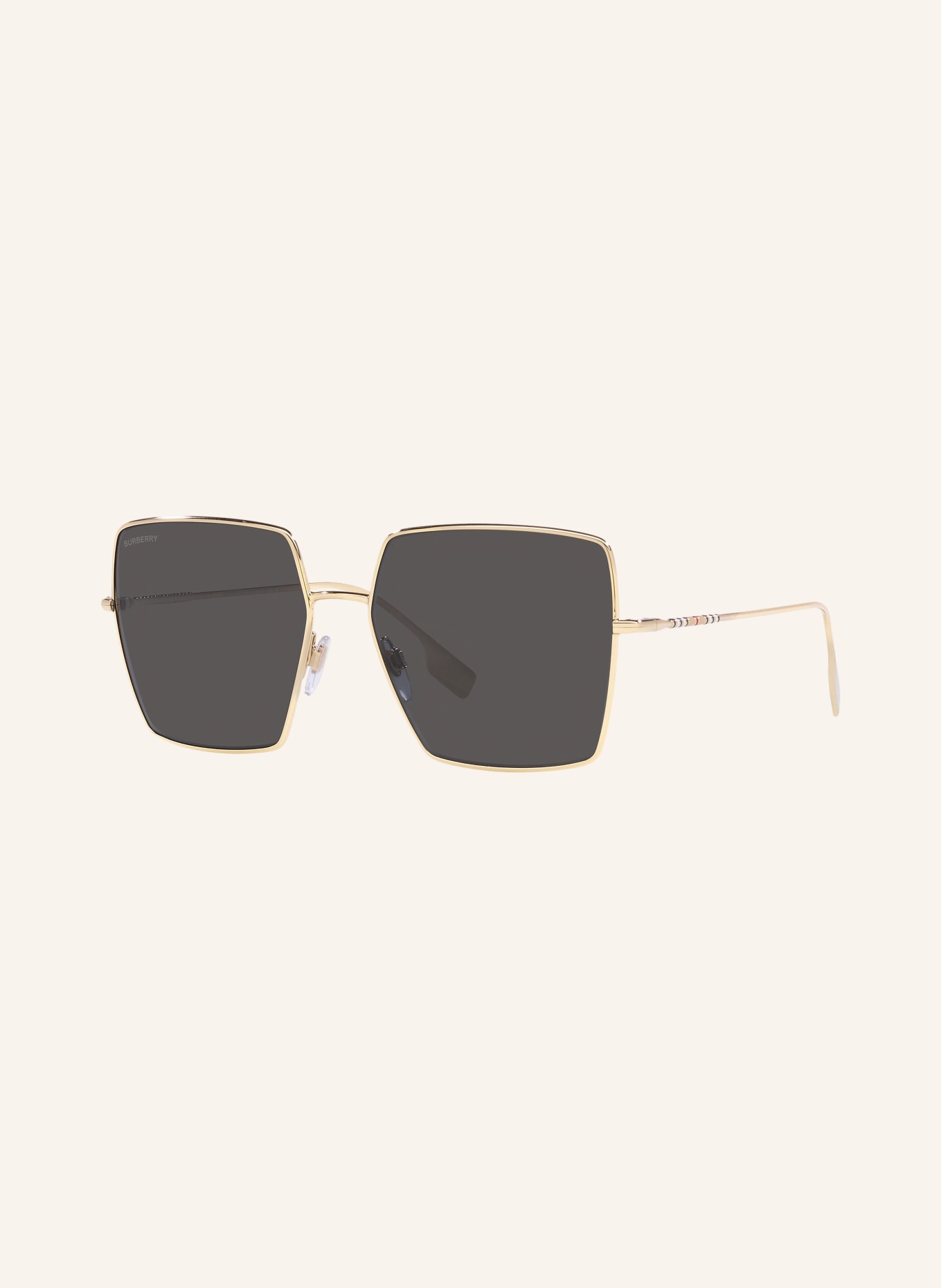 BURBERRY Okulary przeciwsłoneczne BE3133: 110987 – ZŁOTY/ CIEMNOSZARY