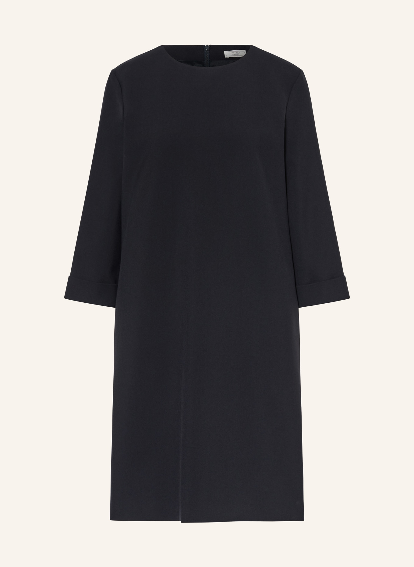 PESERICO Dress with 3/4 sleeve , Color: DARK BLUE (Image 1)