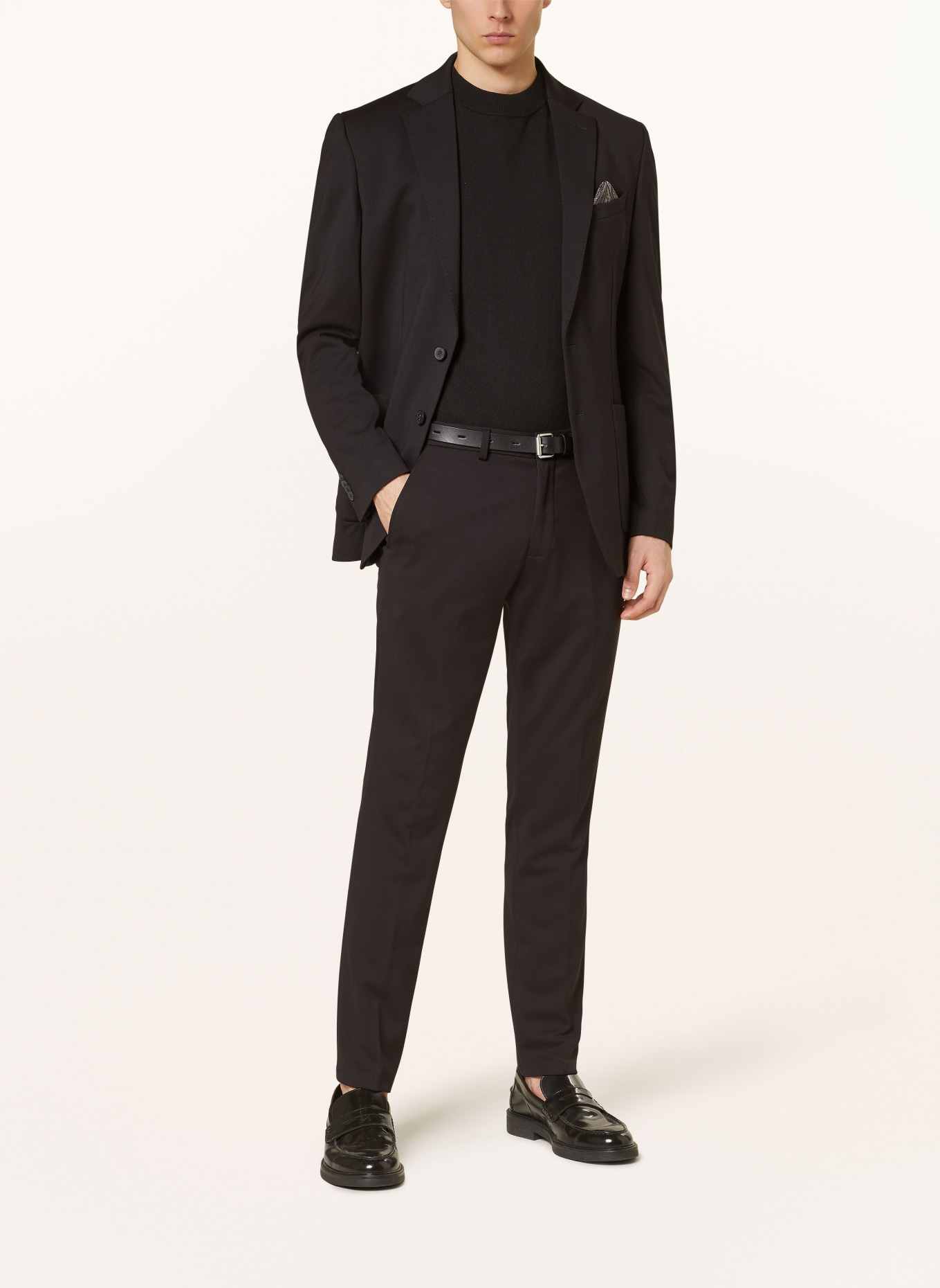 PAUL Suit trousers extra slim fit made of jersey, Color: BLACK (Image 2)