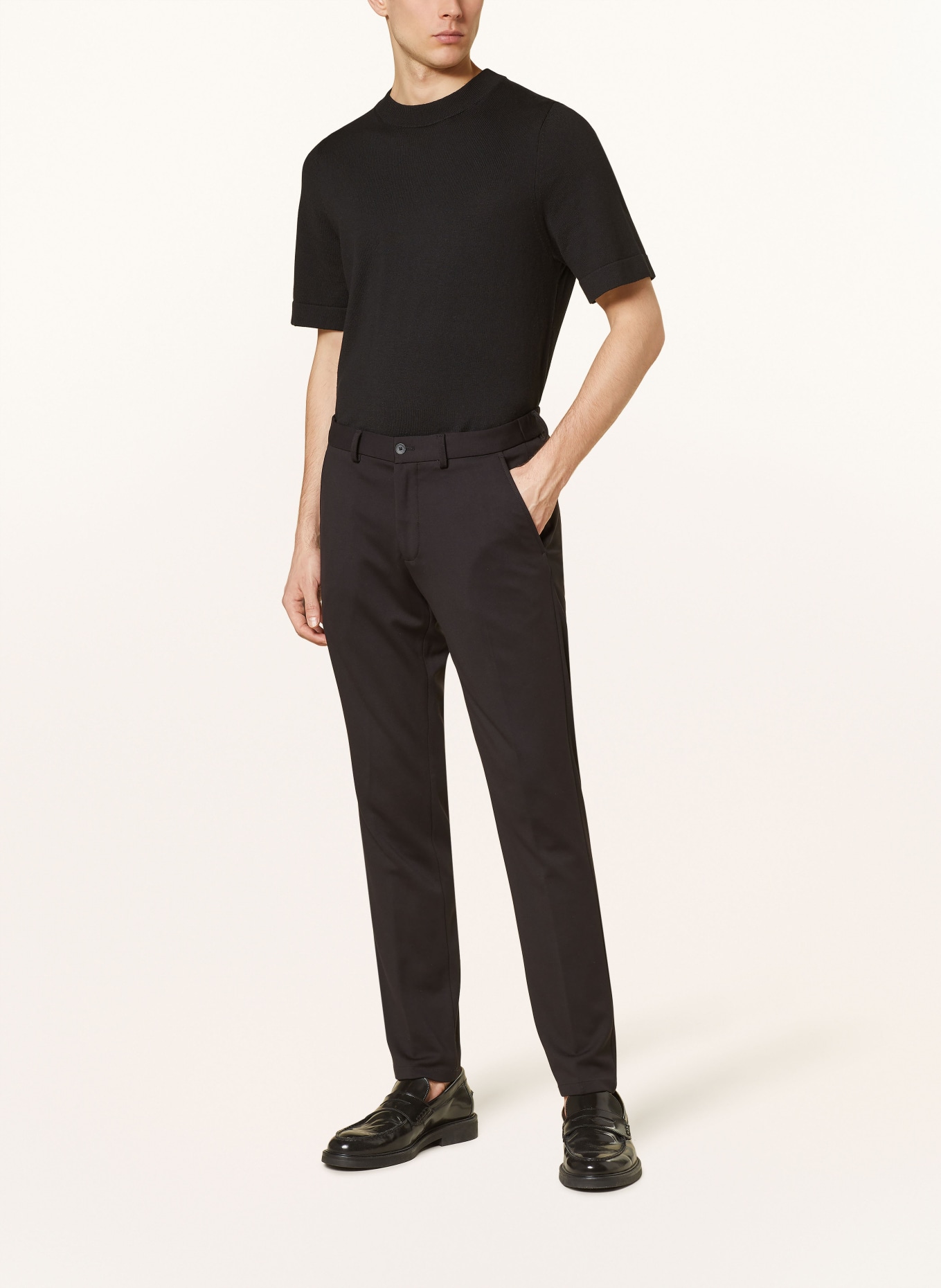 PAUL Suit trousers extra slim fit made of jersey, Color: BLACK (Image 3)