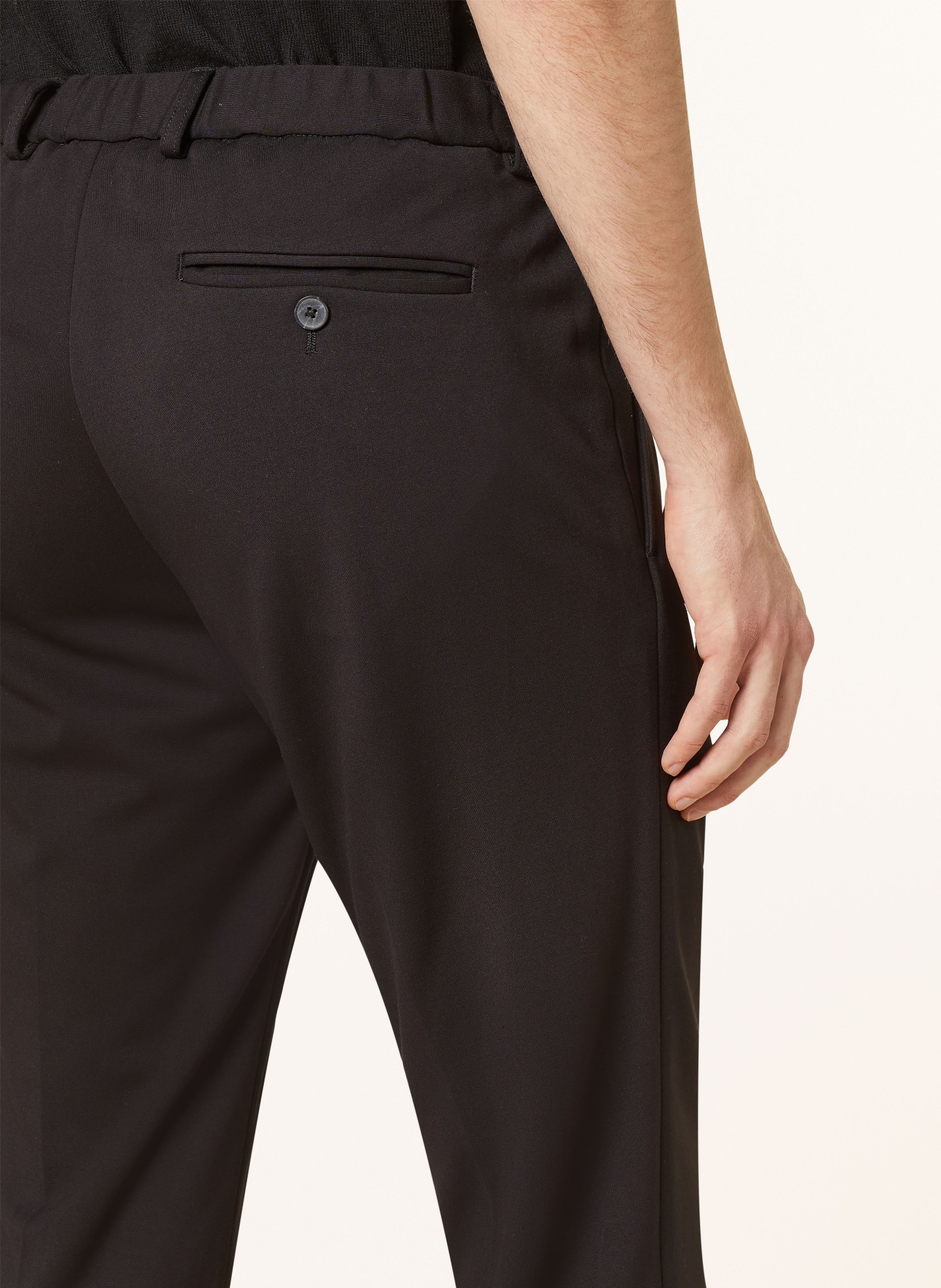 PAUL Suit trousers extra slim fit made of jersey, Color: BLACK (Image 7)