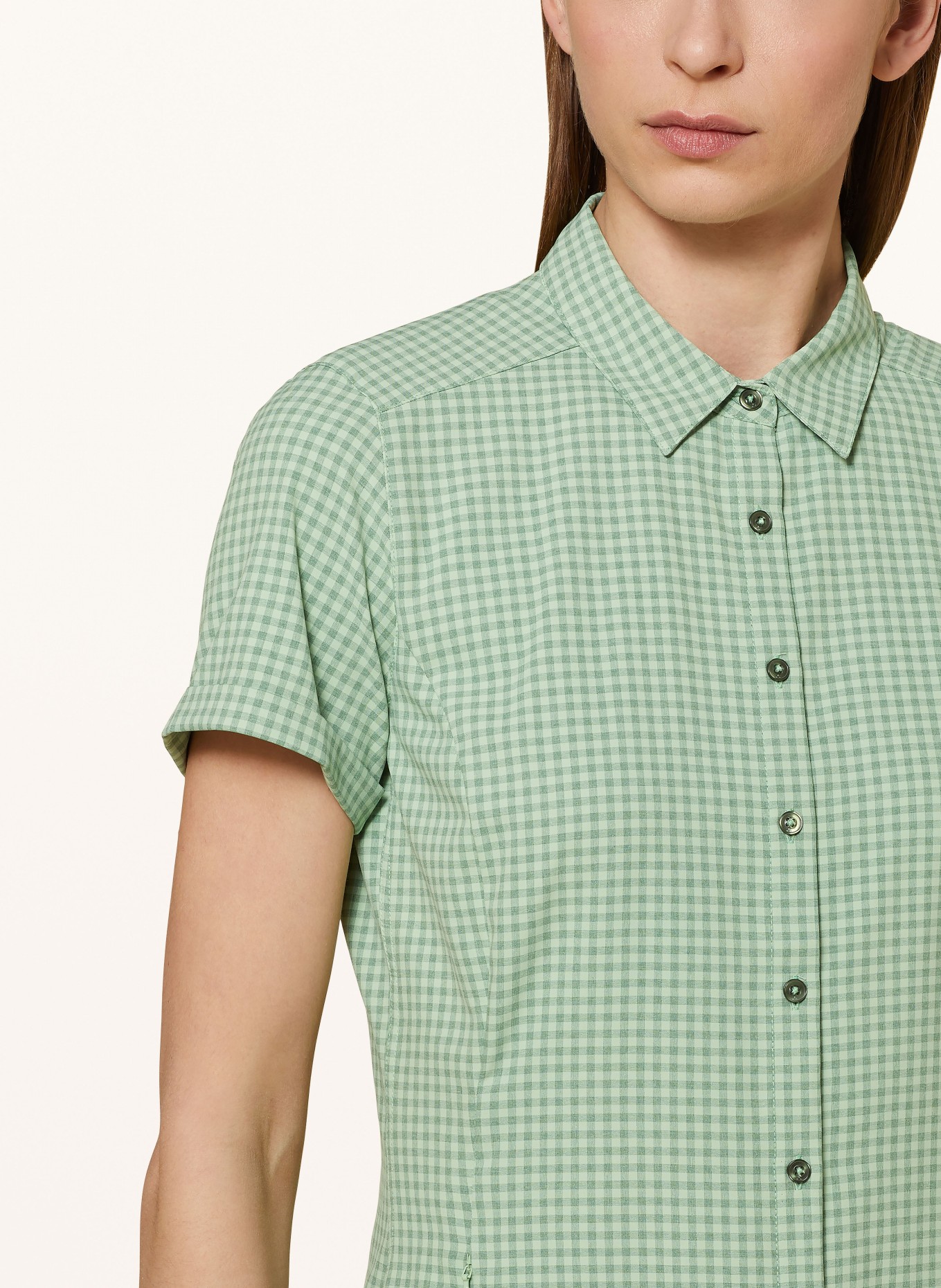 VAUDE Outdoor blouse SEILAND III, Color: GREEN/ LIGHT GREEN (Image 4)