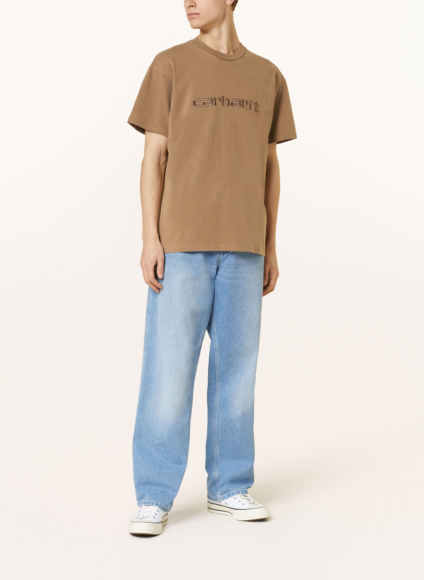 carhartt WIP T-shirt, Color: LIGHT BROWN (Image 2)