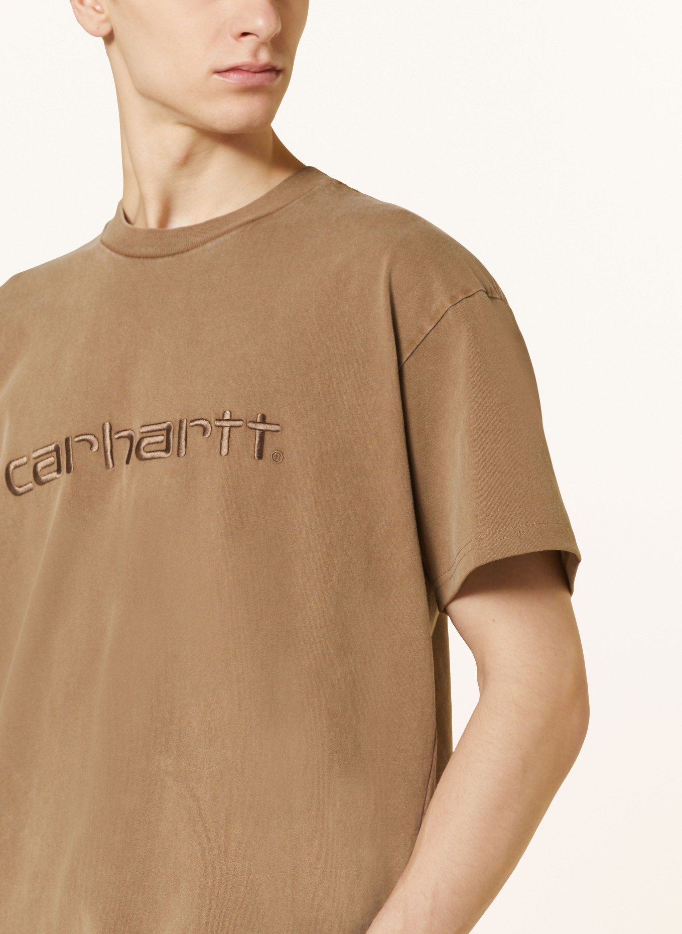 carhartt WIP T-shirt, Color: LIGHT BROWN (Image 4)