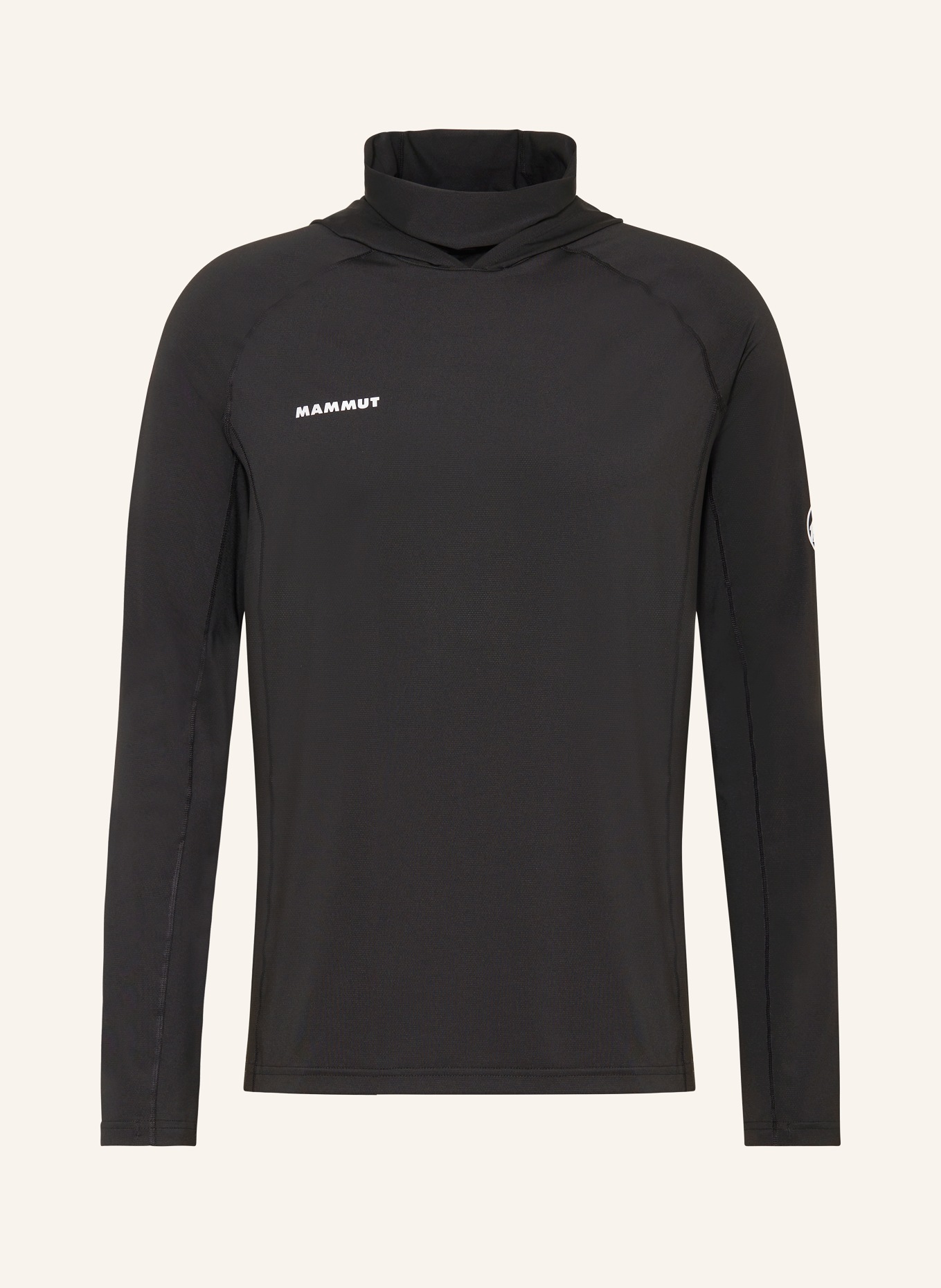MAMMUT Long sleeve shirt SELUN with UV protection 50+, Color: BLACK (Image 1)
