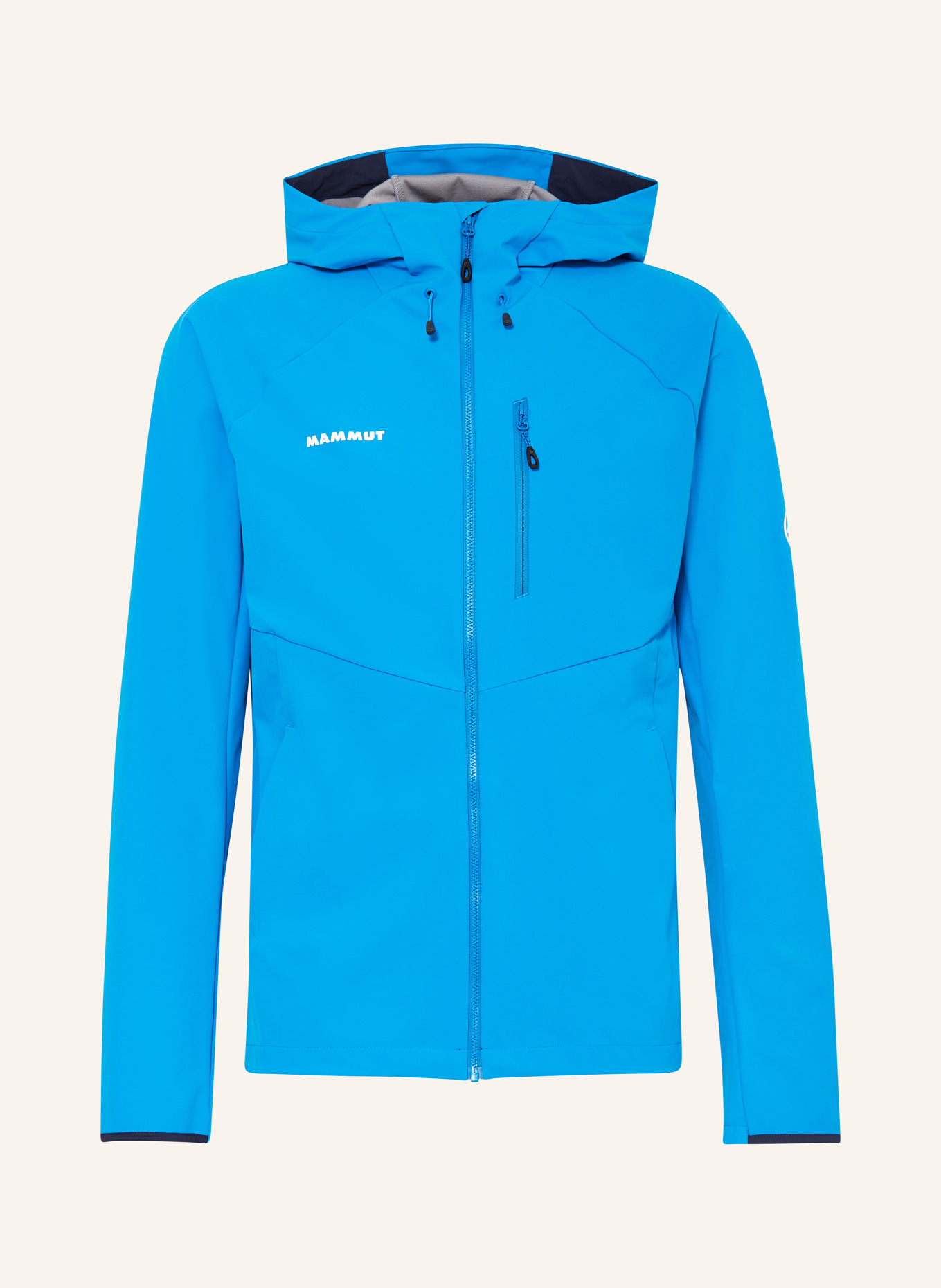 MAMMUT Softshell jacket ULTIMATE COMFORT, Color: NEON BLUE (Image 1)