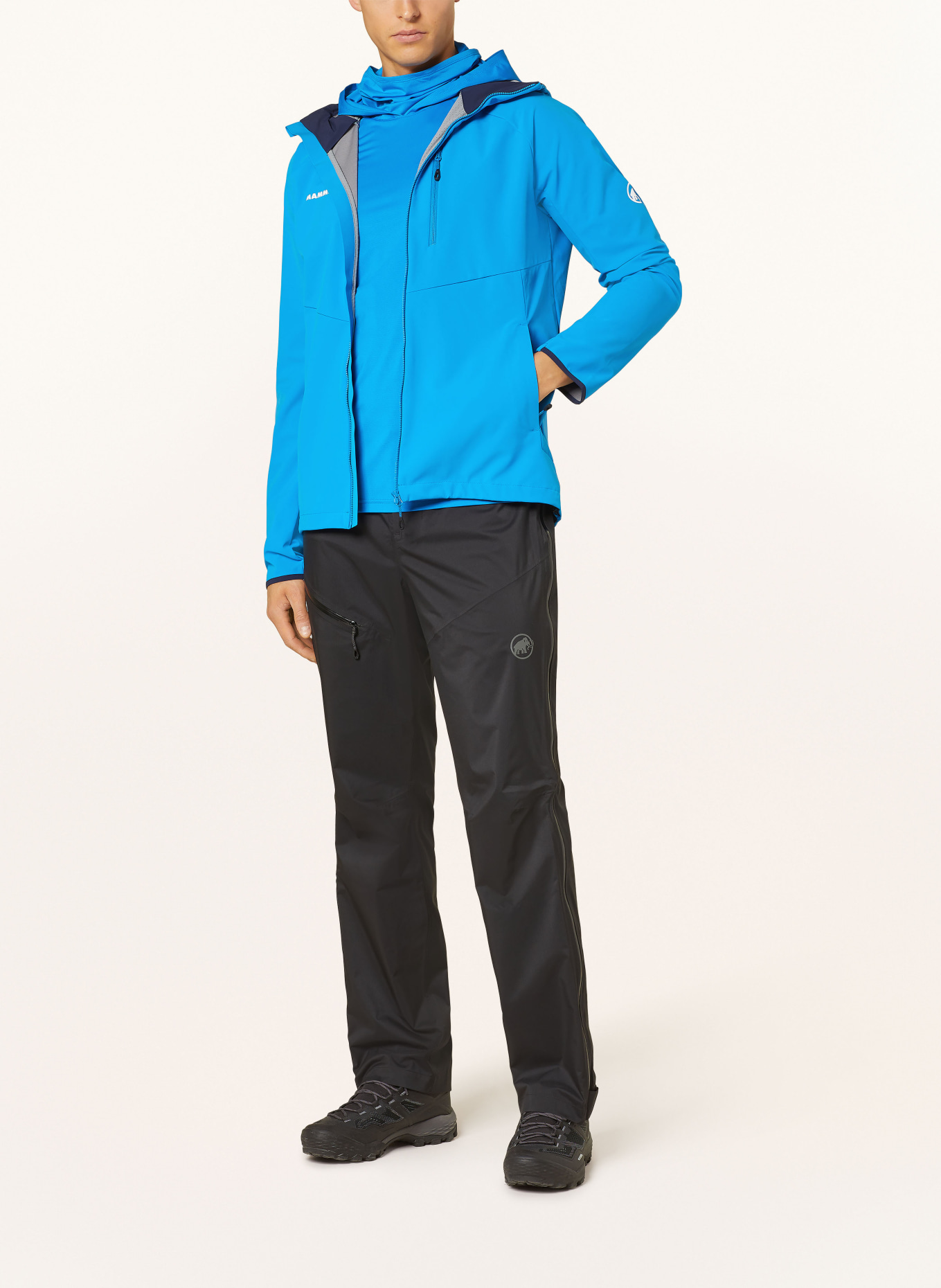MAMMUT Softshell jacket ULTIMATE COMFORT, Color: NEON BLUE (Image 2)