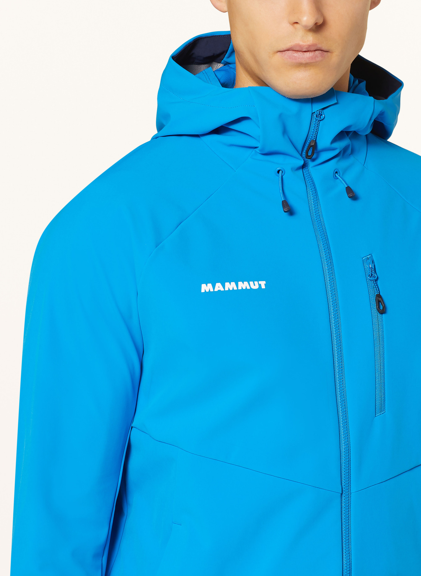 MAMMUT Softshell jacket ULTIMATE COMFORT, Color: NEON BLUE (Image 5)
