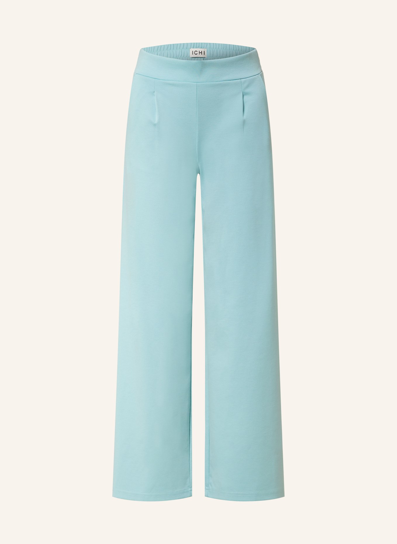 ICHI Wide leg trousers IHKATE in jersey, Color: TURQUOISE (Image 1)