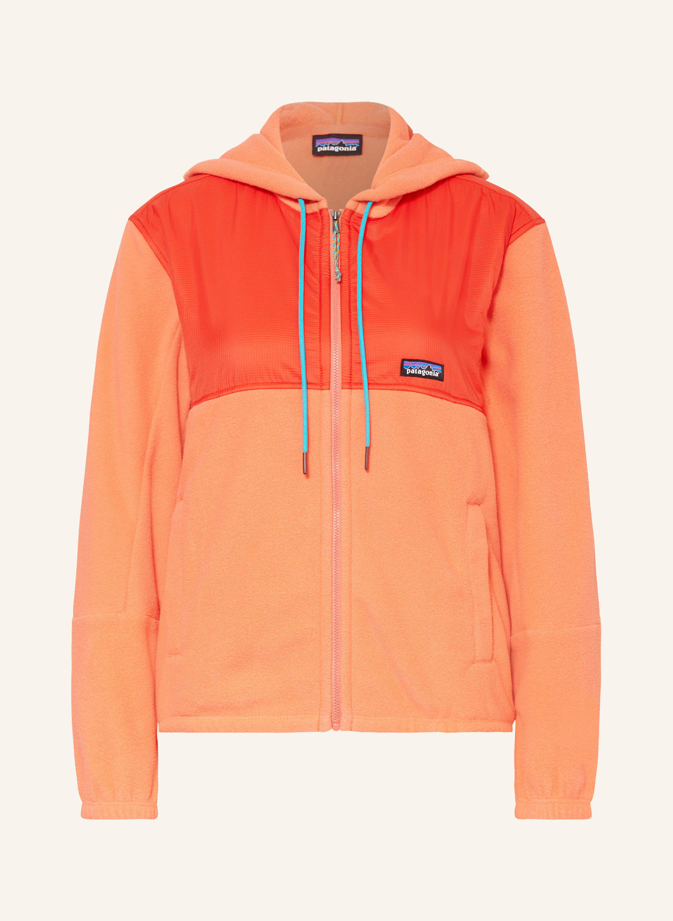 patagonia Fleecejacke MICRODINI, Farbe: DUNKELORANGE/ HELLORANGE (Bild 1)