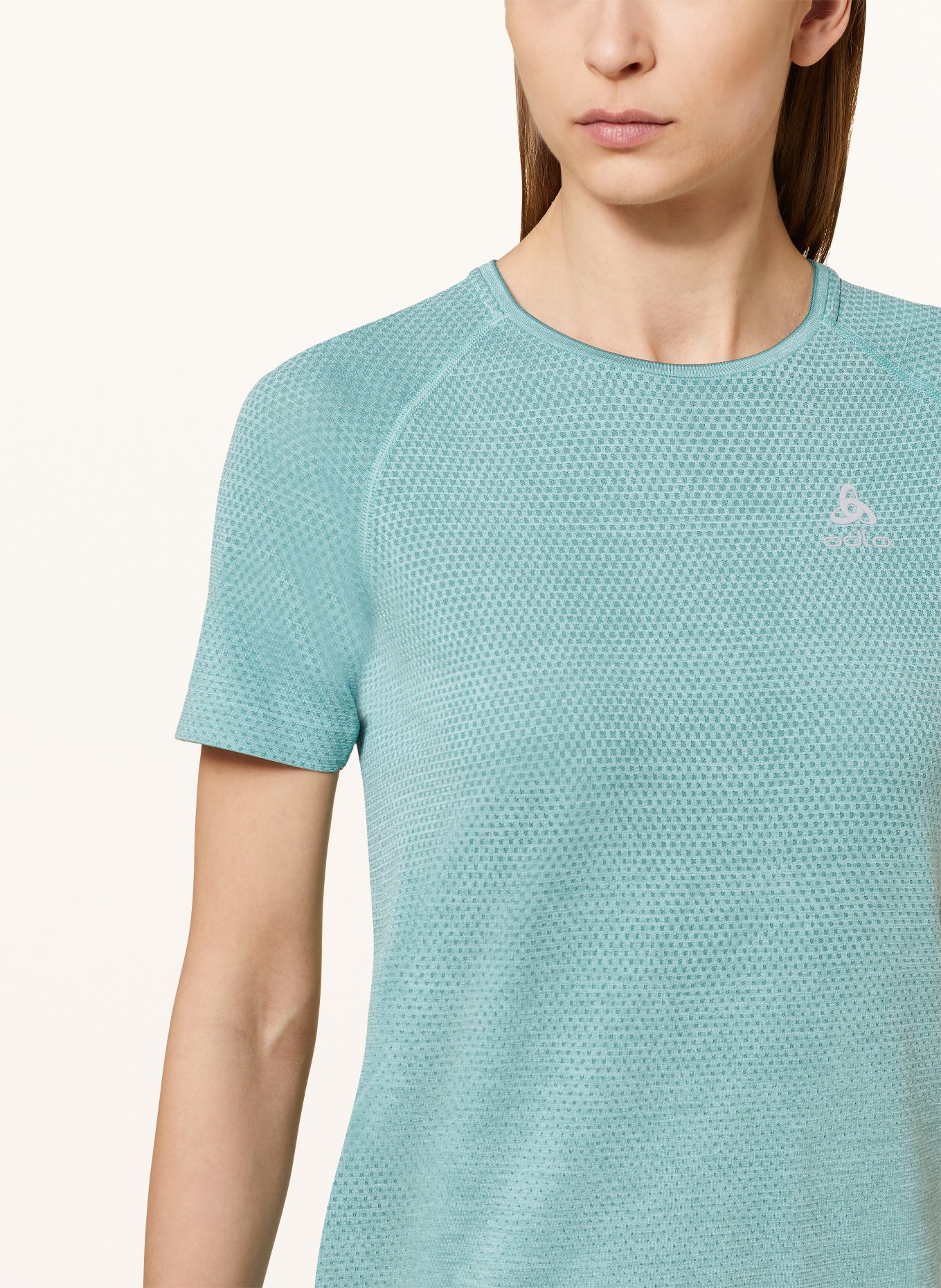 odlo Running shirt ESSENTIAL SEAMLESS, Color: TURQUOISE (Image 4)