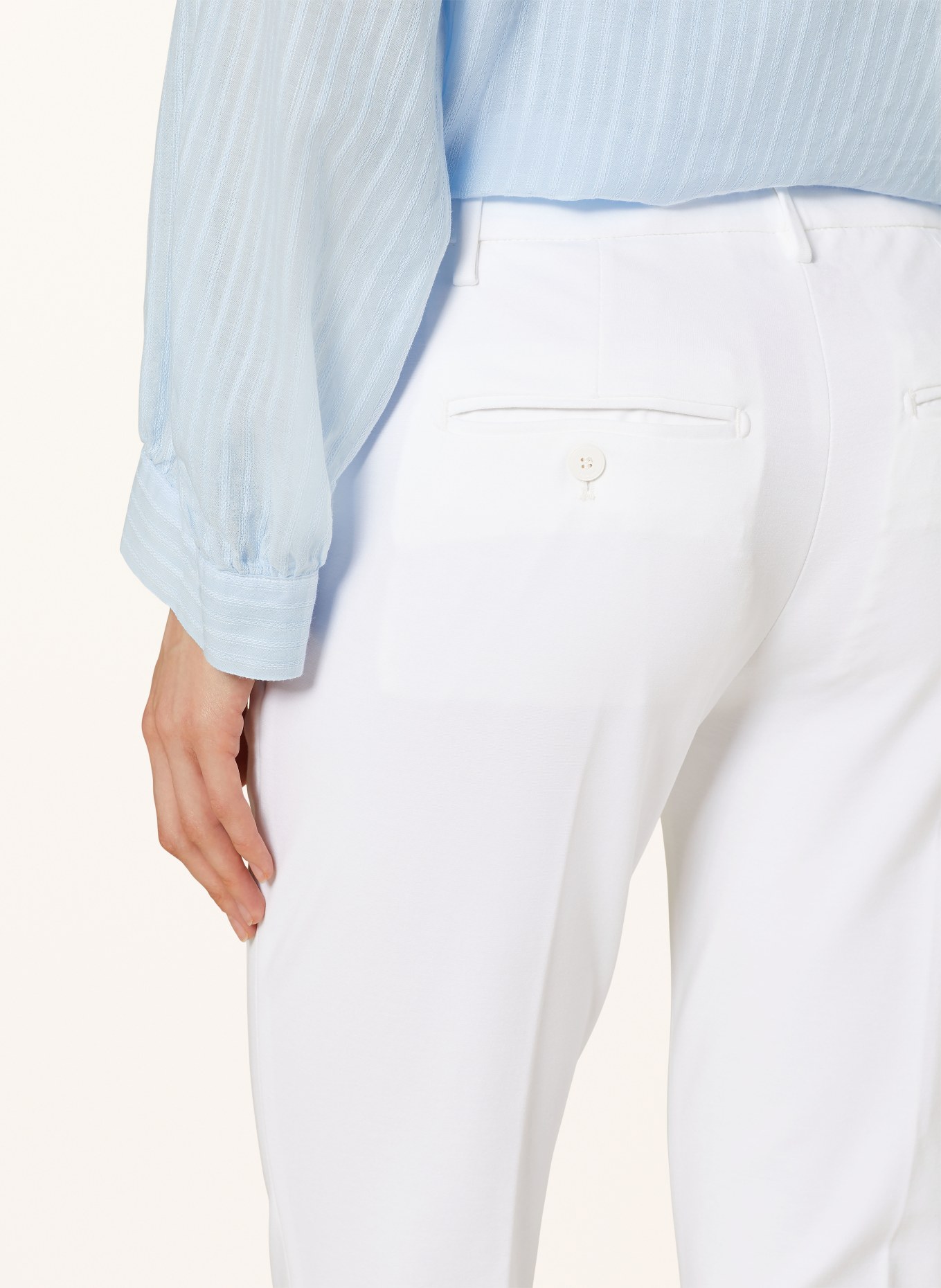 Dondup 7/8 trousers PERFECT-SLIM, Color: WHITE (Image 5)