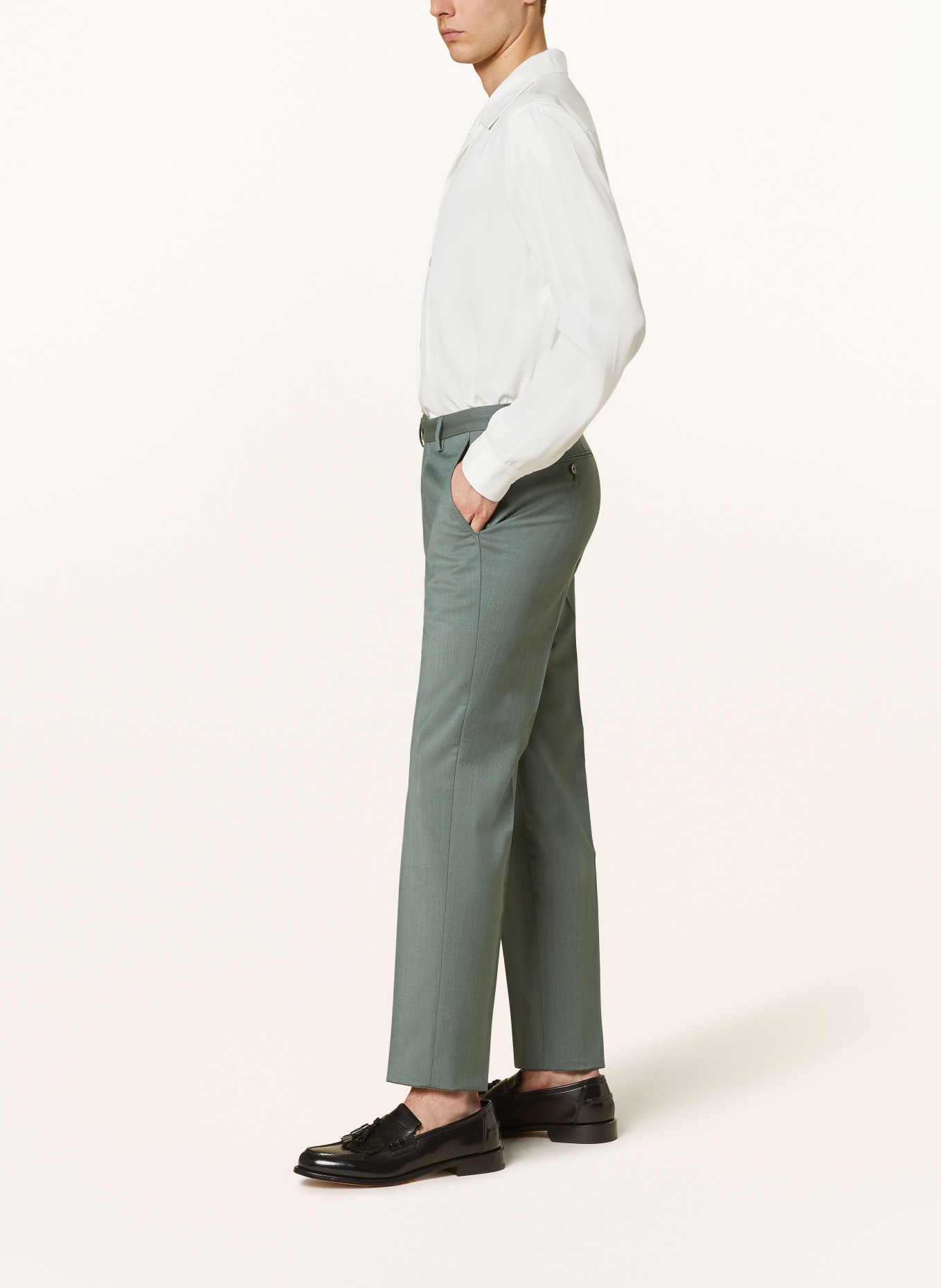 BALDESSARINI Suit trousers extra slim fit, Color: 5508 Sea Spray Melange (Image 5)