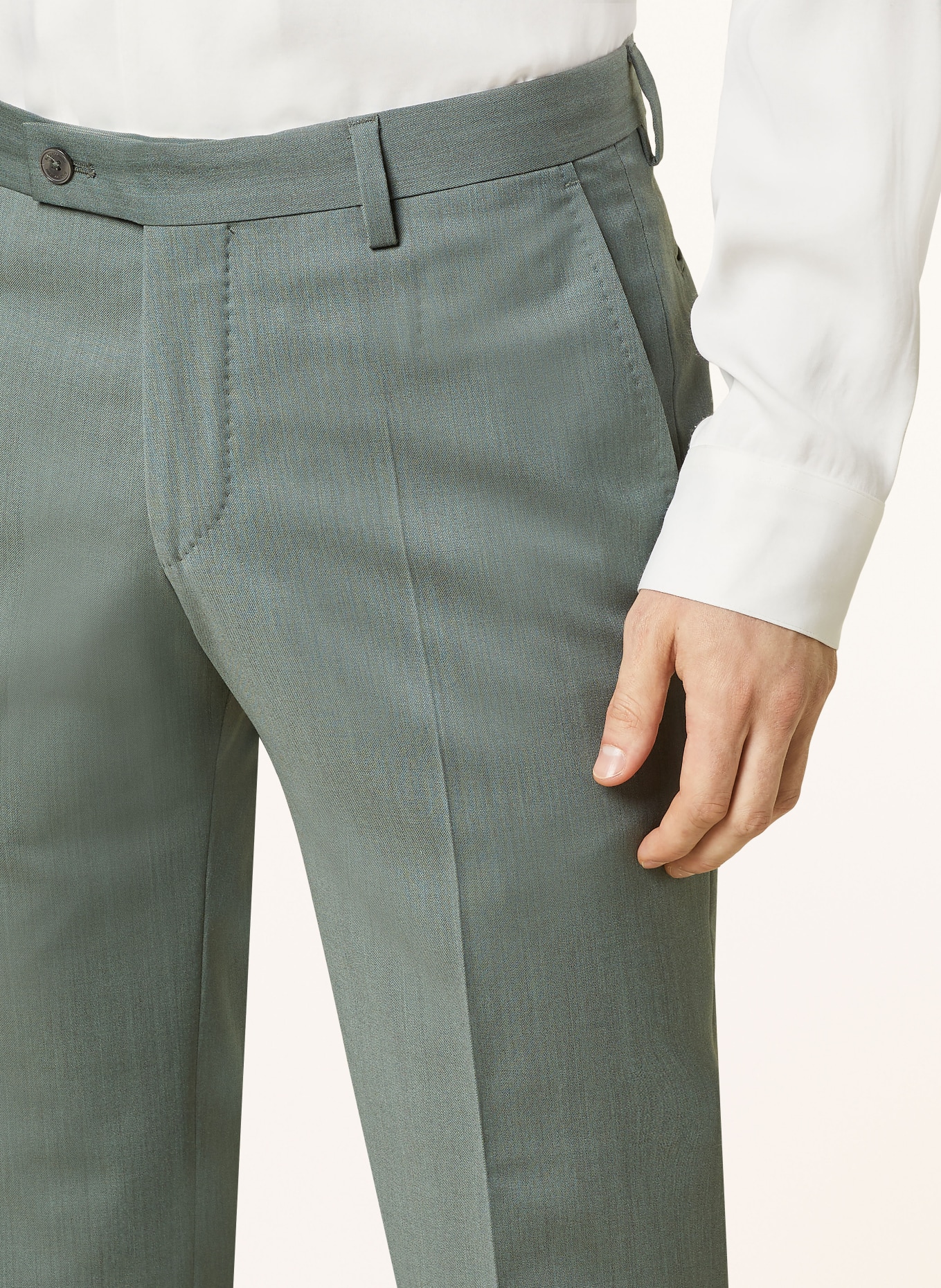BALDESSARINI Spodnie garniturowe extra slim fit, Kolor: 5508 Sea Spray Melange (Obrazek 6)