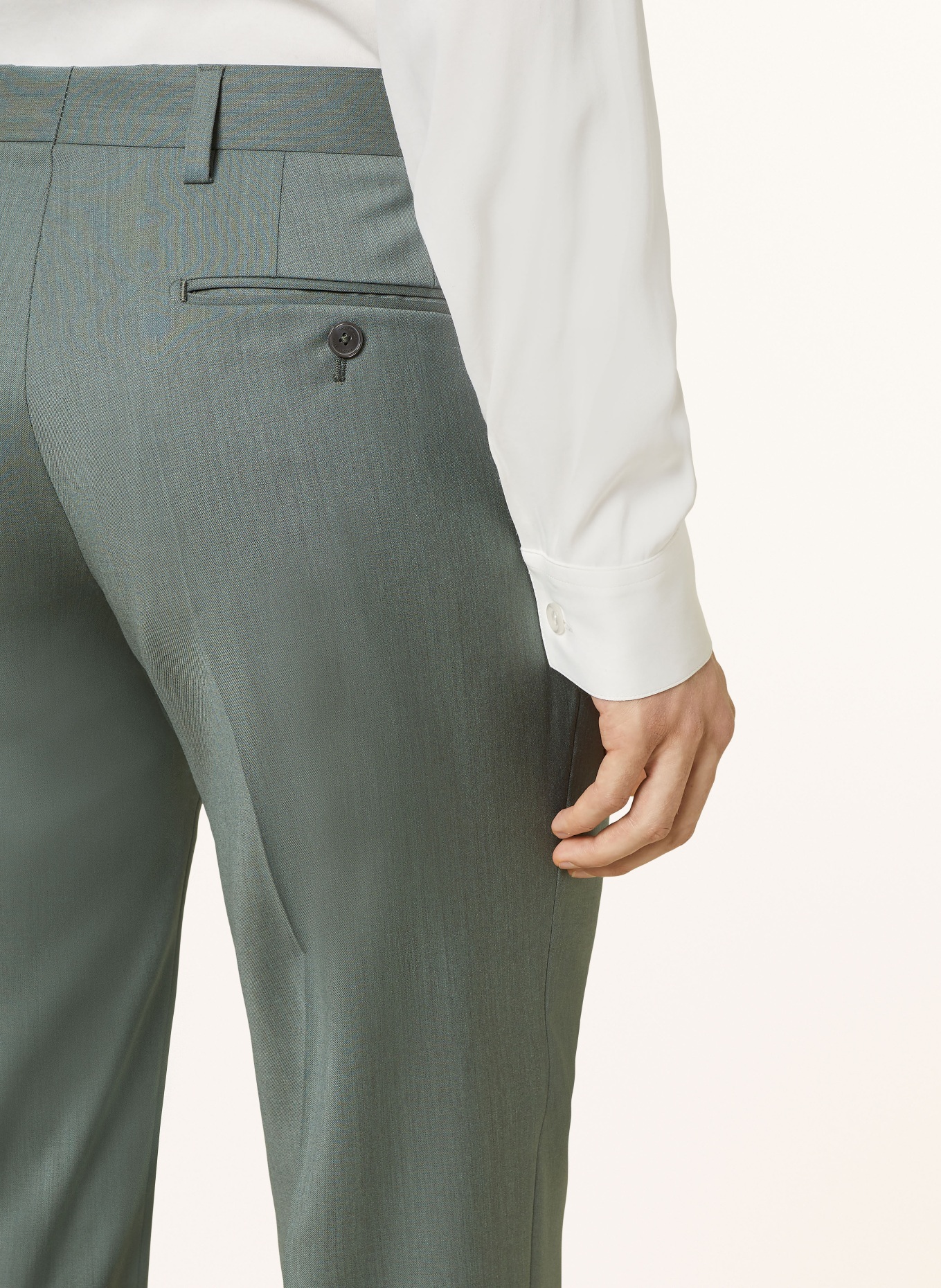BALDESSARINI Suit trousers extra slim fit, Color: 5508 Sea Spray Melange (Image 7)