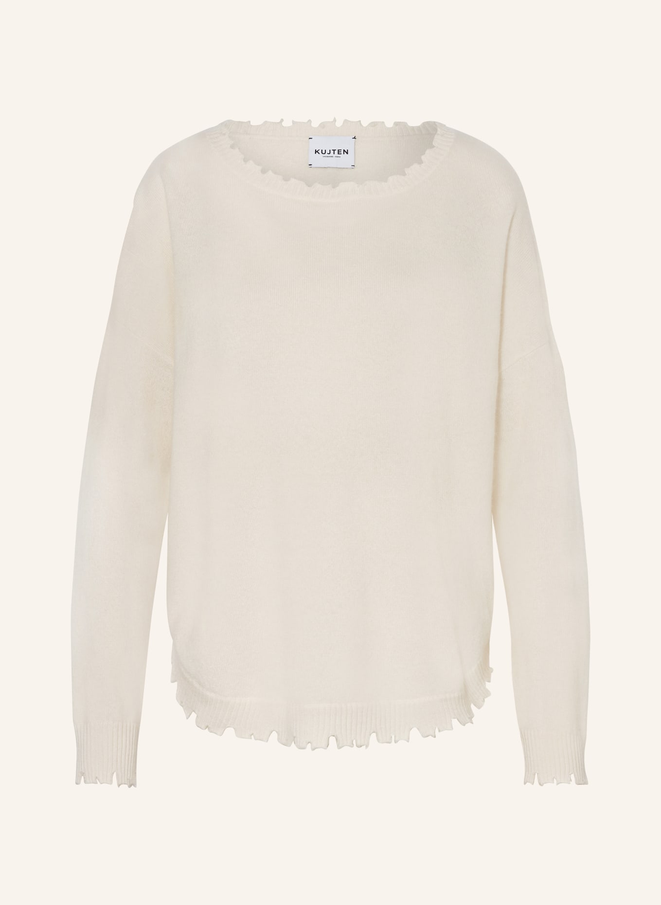 KUJTEN Cashmere-Pullover MELAH, Farbe: ECRU (Bild 1)