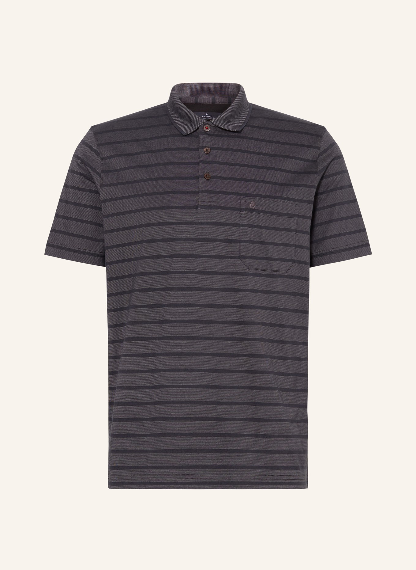 RAGMAN Jersey polo shirt, Color: BLACK (Image 1)