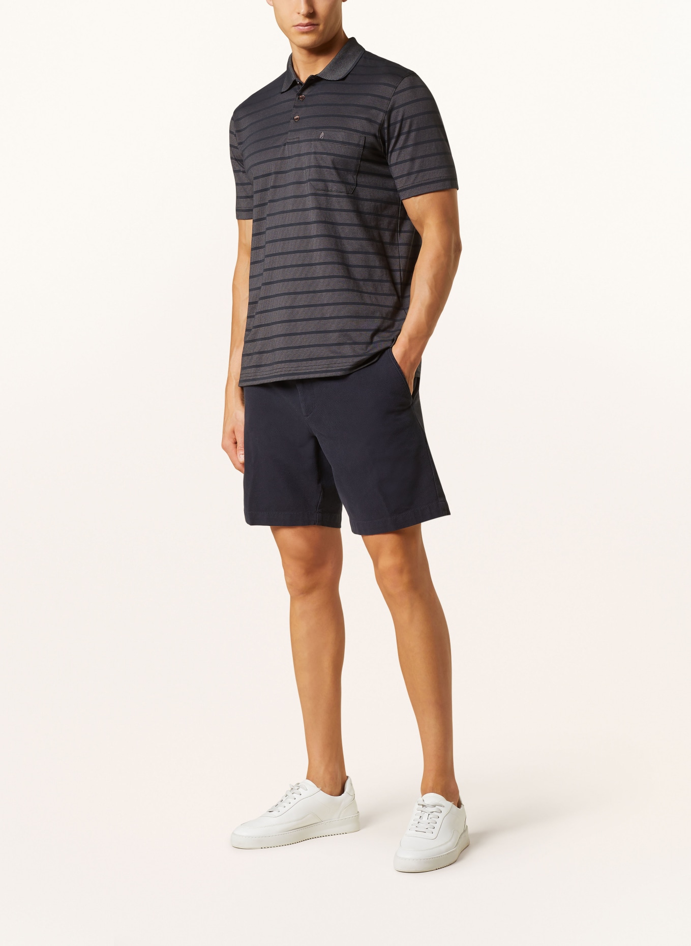 RAGMAN Jersey-Poloshirt, Farbe: SCHWARZ (Bild 2)