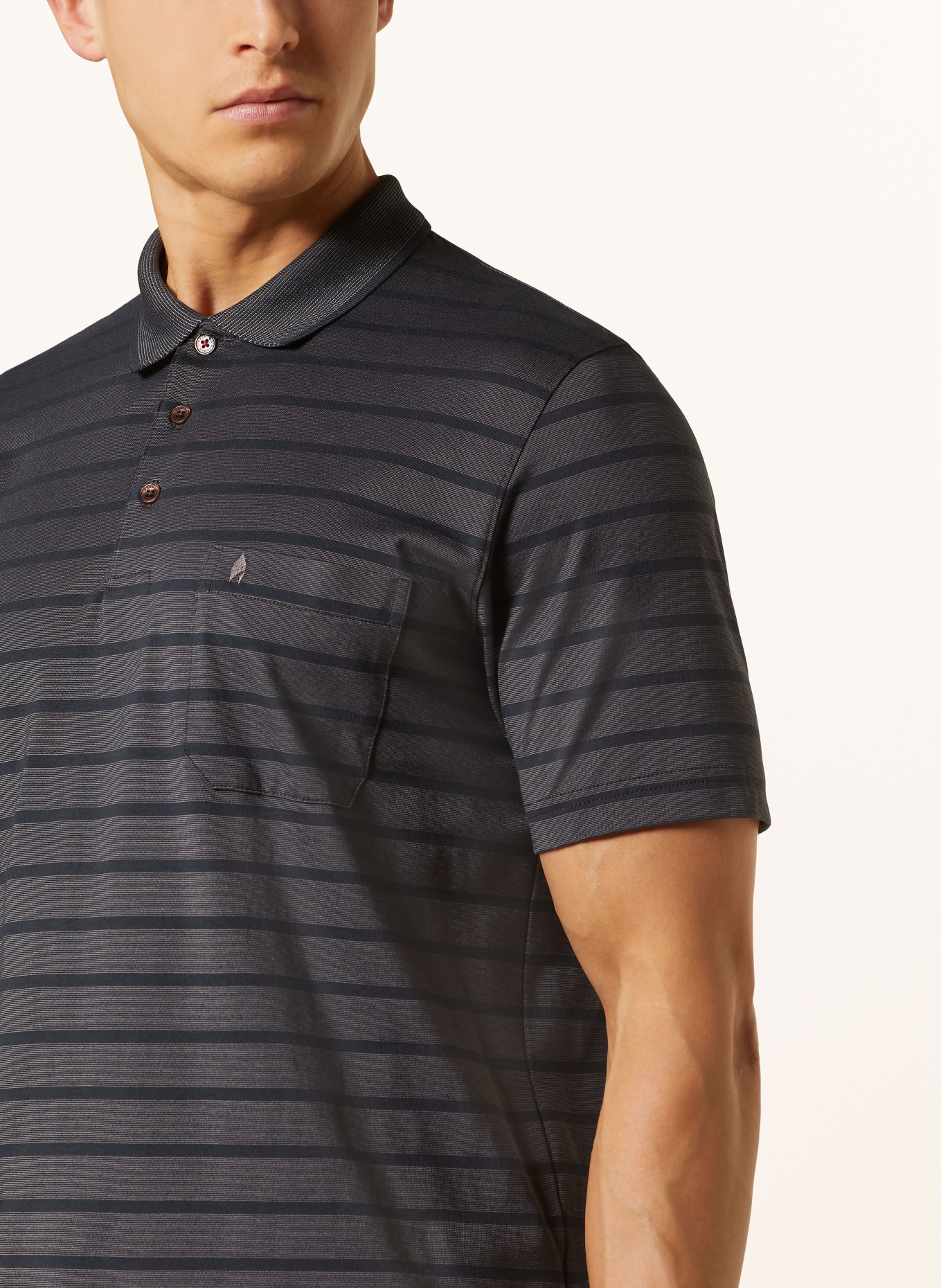RAGMAN Jersey polo shirt, Color: BLACK (Image 4)