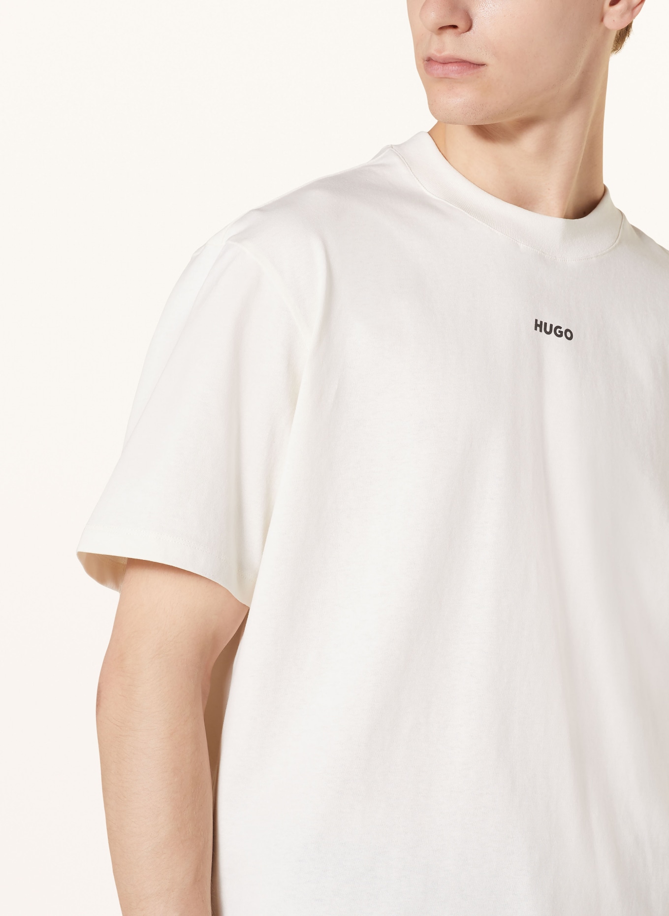 HUGO T-shirt DAPOLINO, Color: WHITE (Image 4)