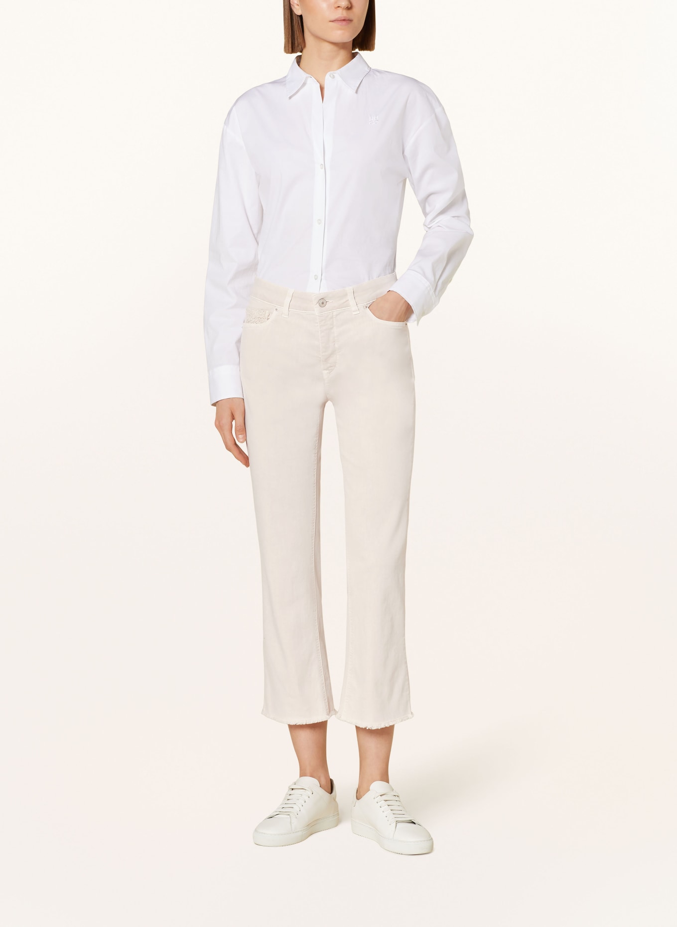 RAFFAELLO ROSSI 7/8 jeans VIC: BEIGE