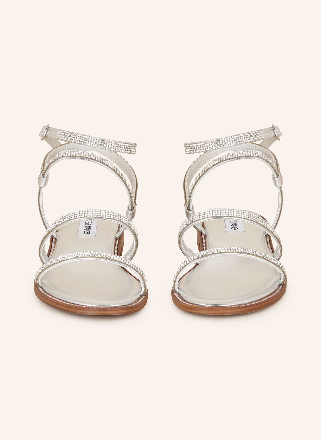 STEVE MADDEN Sandals TRANSPORT-R with decorative gems, Color: SILVER (Image 3)