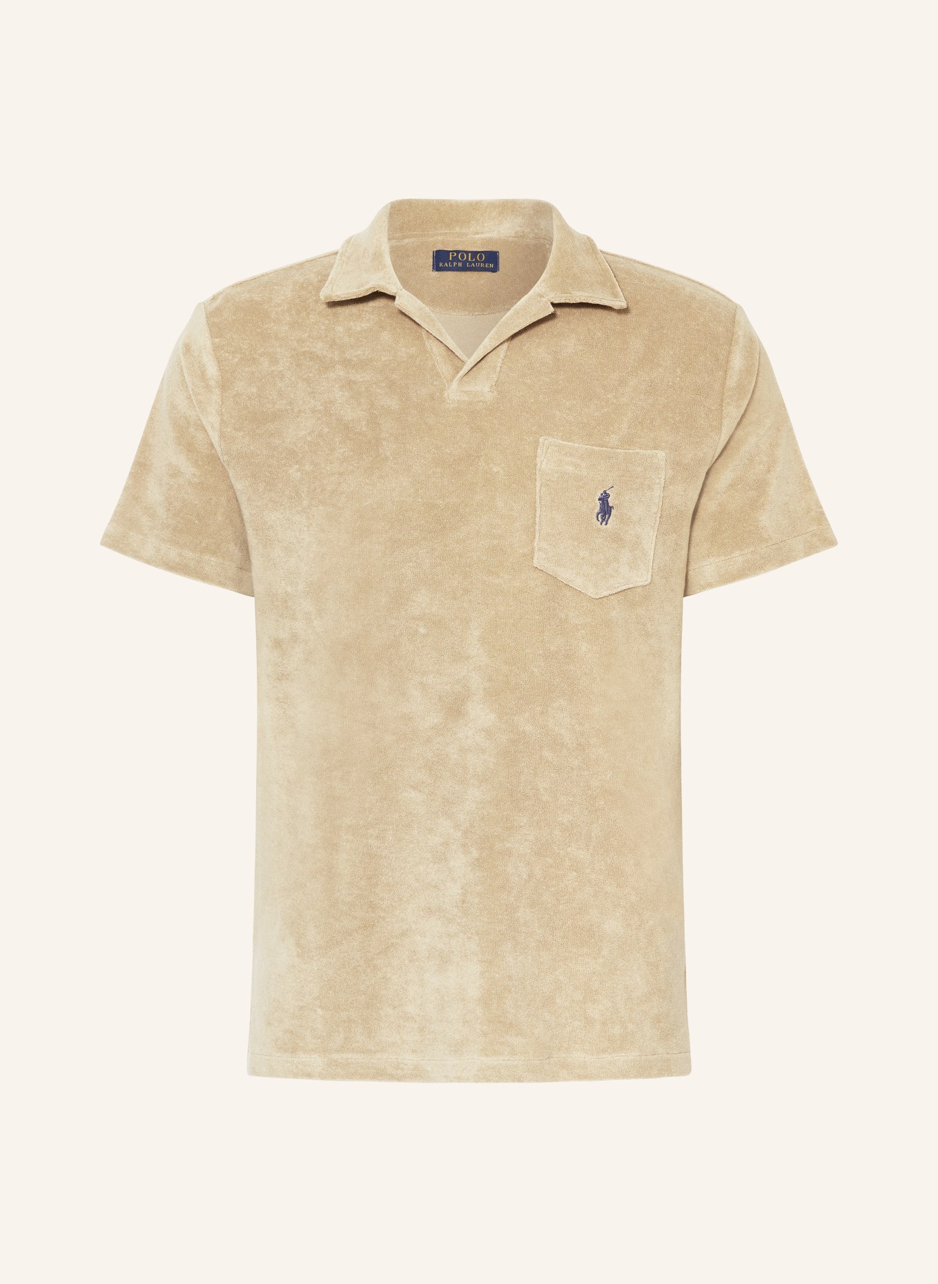 POLO RALPH LAUREN Terry cloth polo shirt, Color: BEIGE (Image 1)