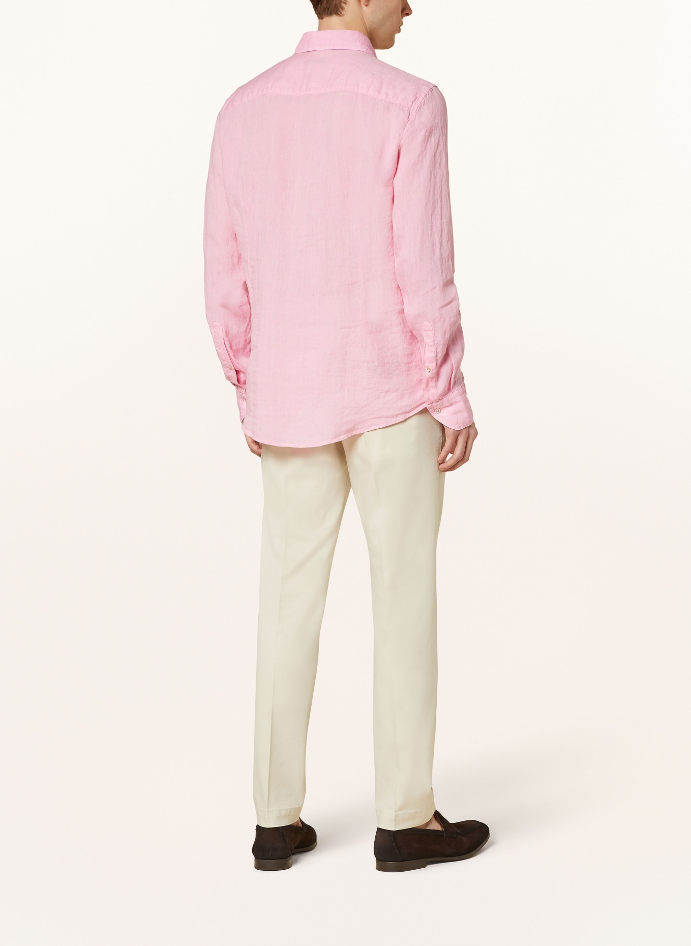 Stenströms Linen shirt slim fit, Color: PINK (Image 3)