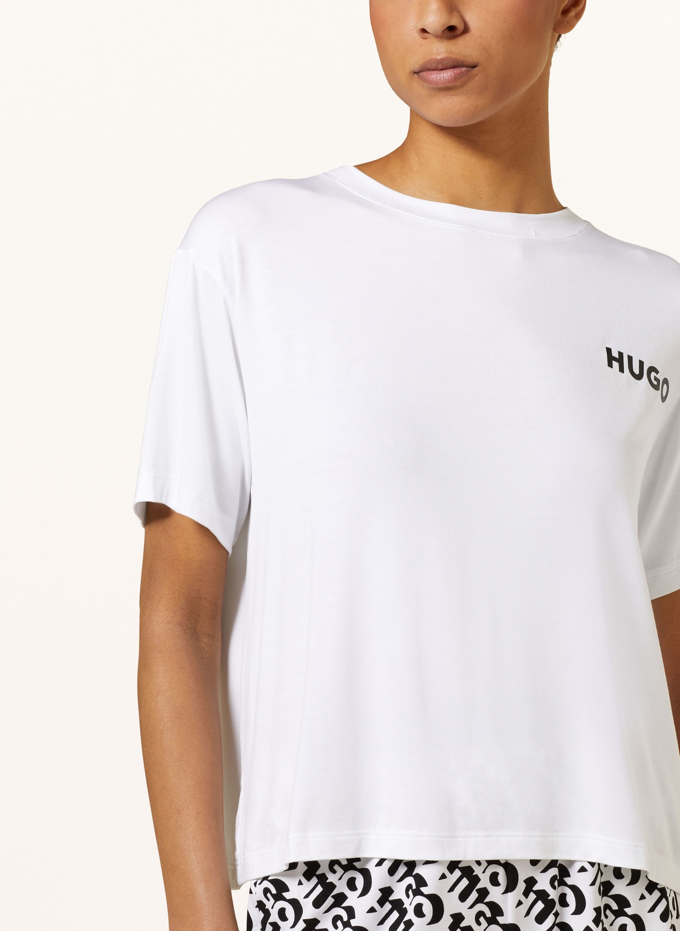 HUGO Lounge shirt UNITE, Color: WHITE (Image 4)