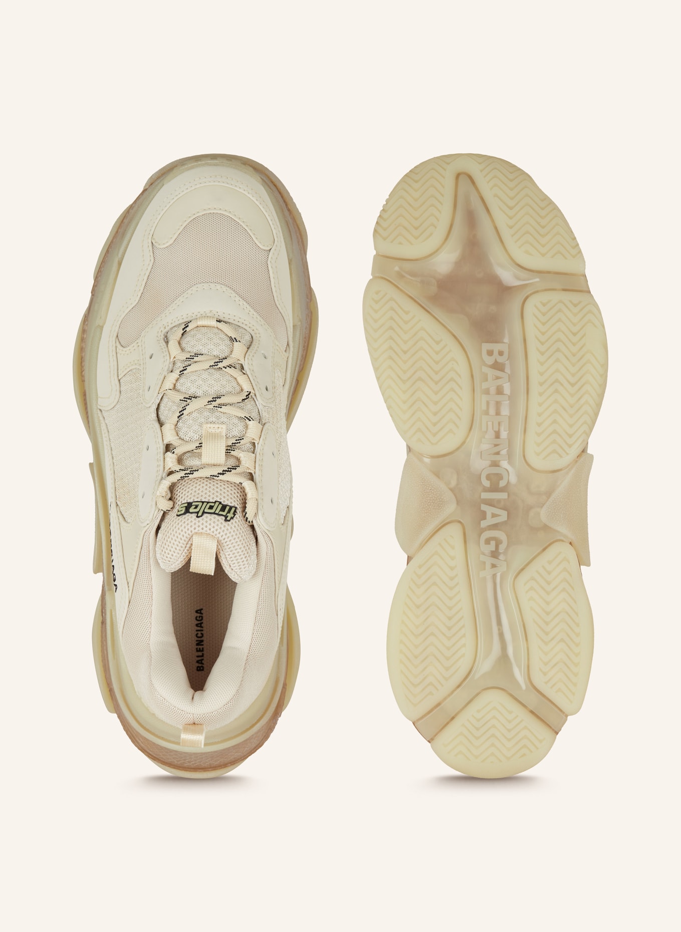 BALENCIAGA Sneaker TRIPLE S, Farbe: CREME/ ECRU (Bild 5)