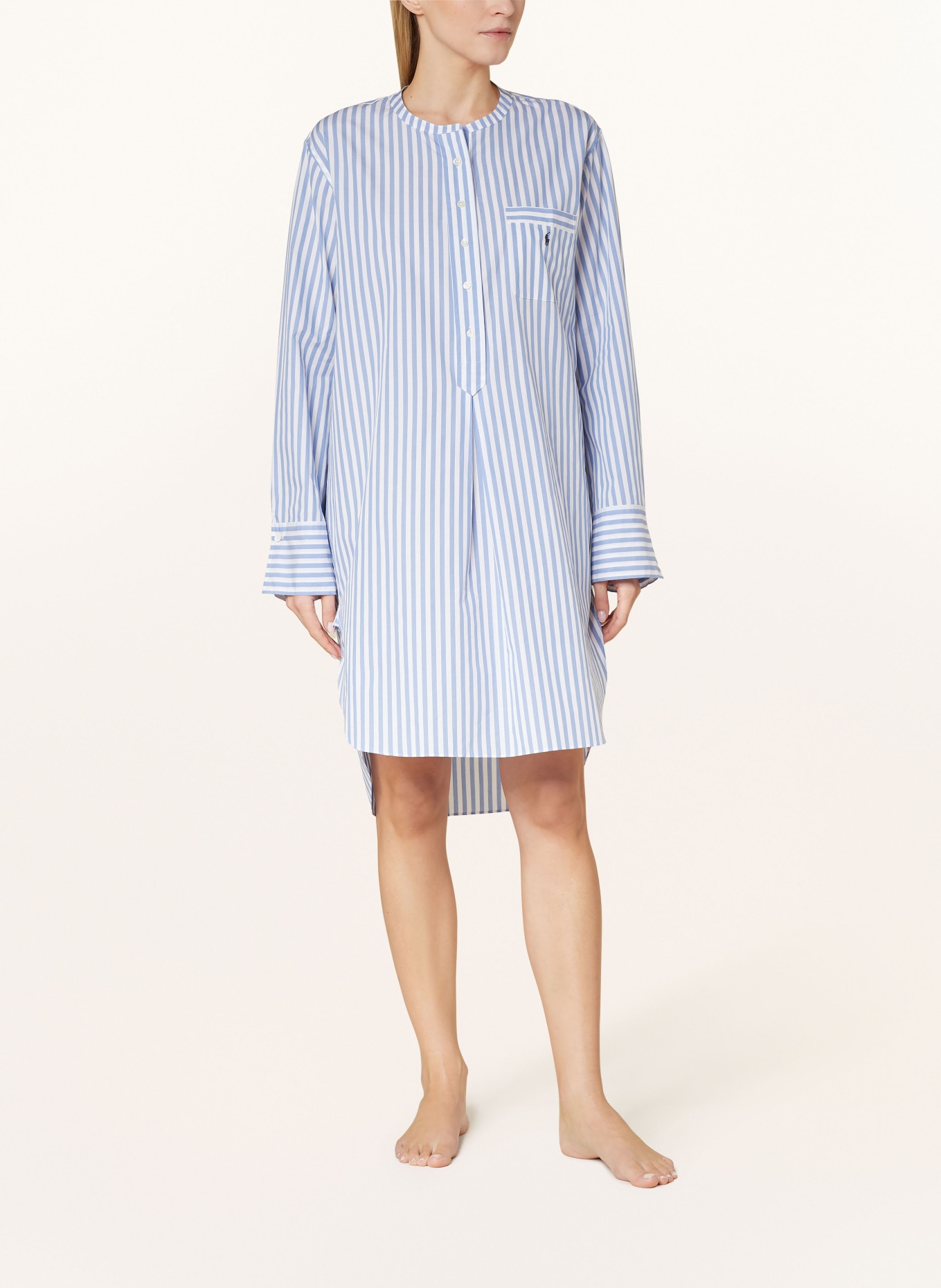 POLO RALPH LAUREN Nightgown, Color: LIGHT BLUE/ WHITE (Image 2)