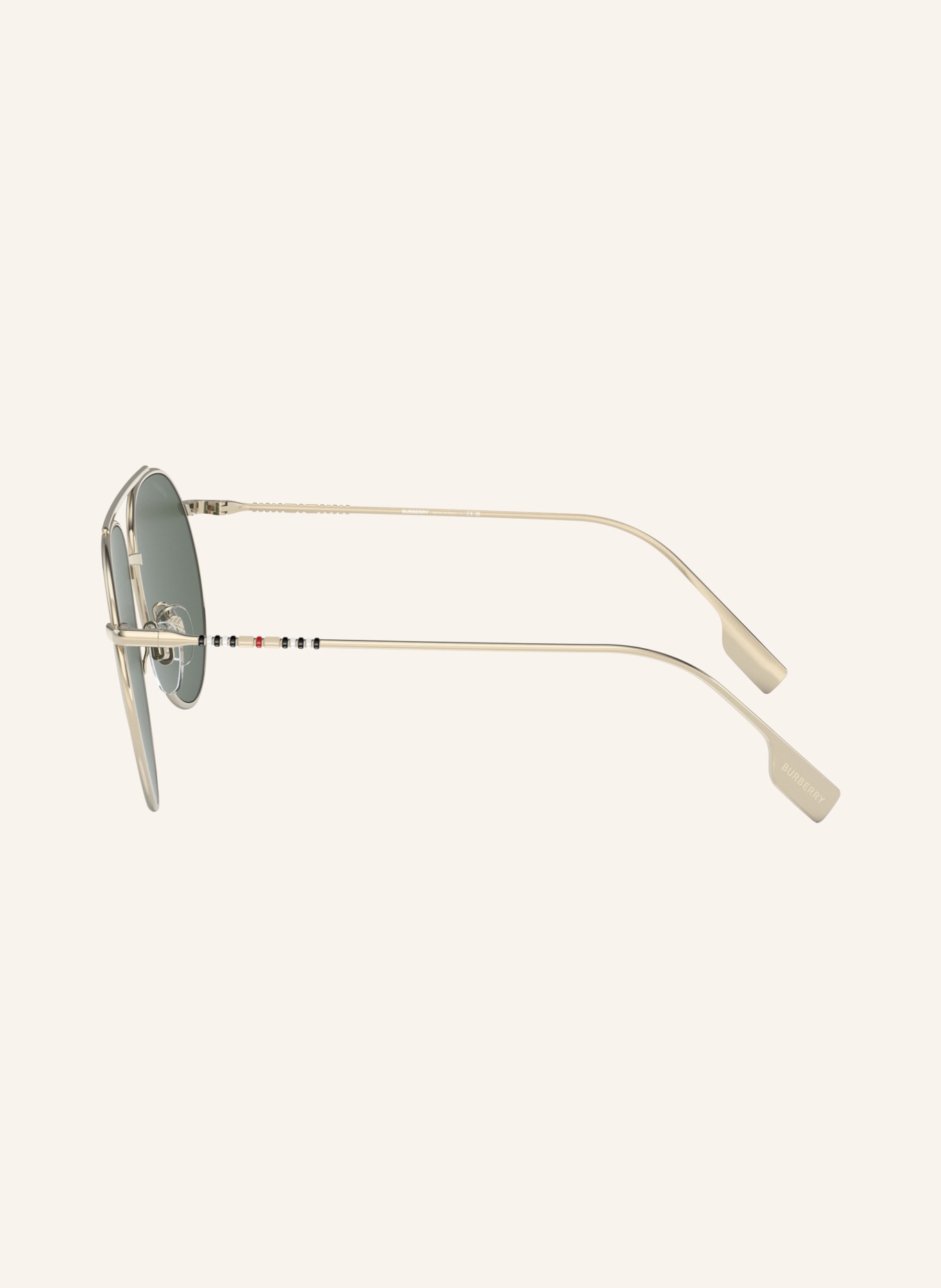BURBERRY Sunglasses BE3138, Color: 110971 - GOLD/DARK GREEN (Image 3)