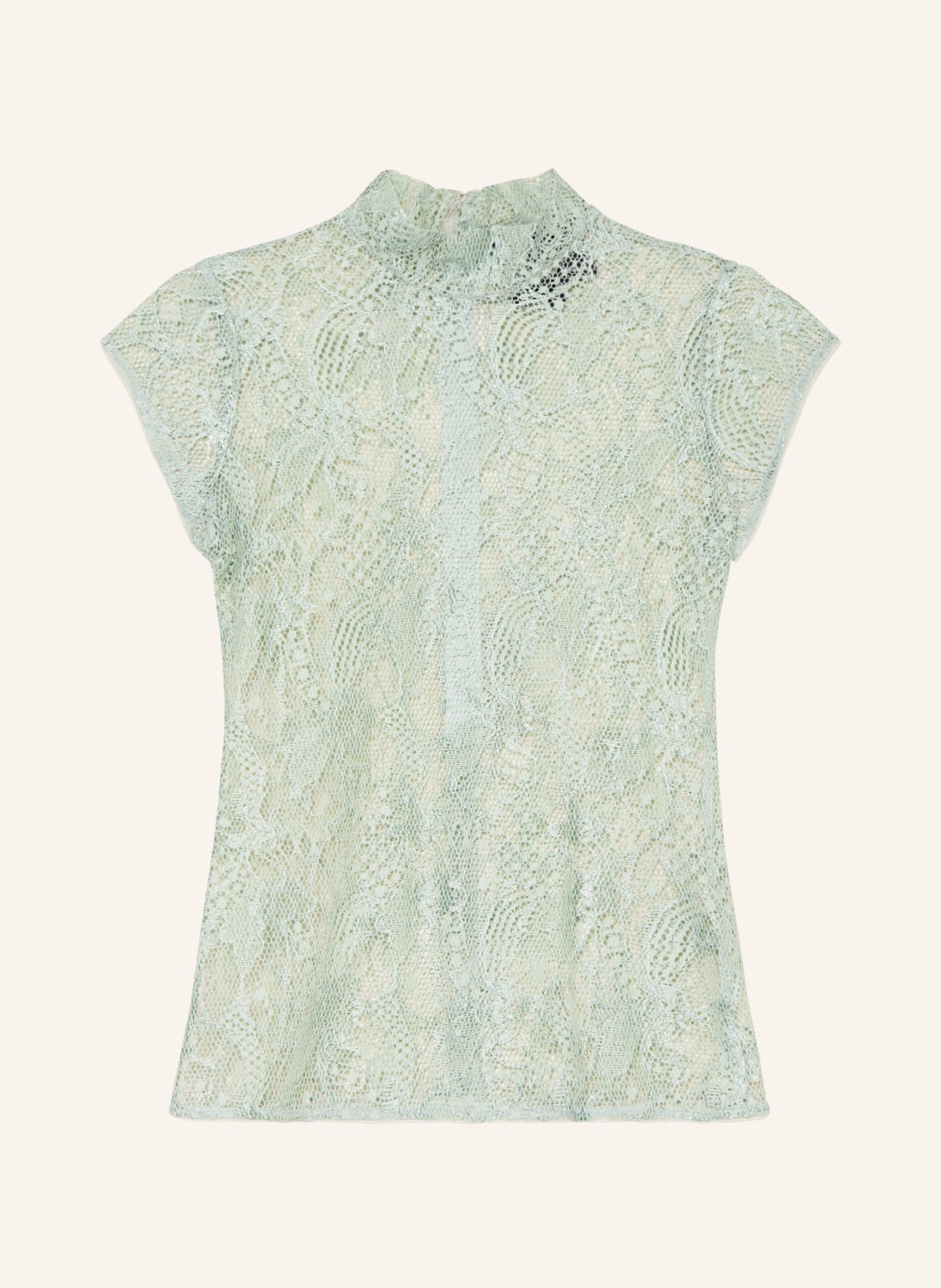 KINGA MATHE Dirndl blouse CHARLOTTE made of lace, Color: MINT (Image 1)