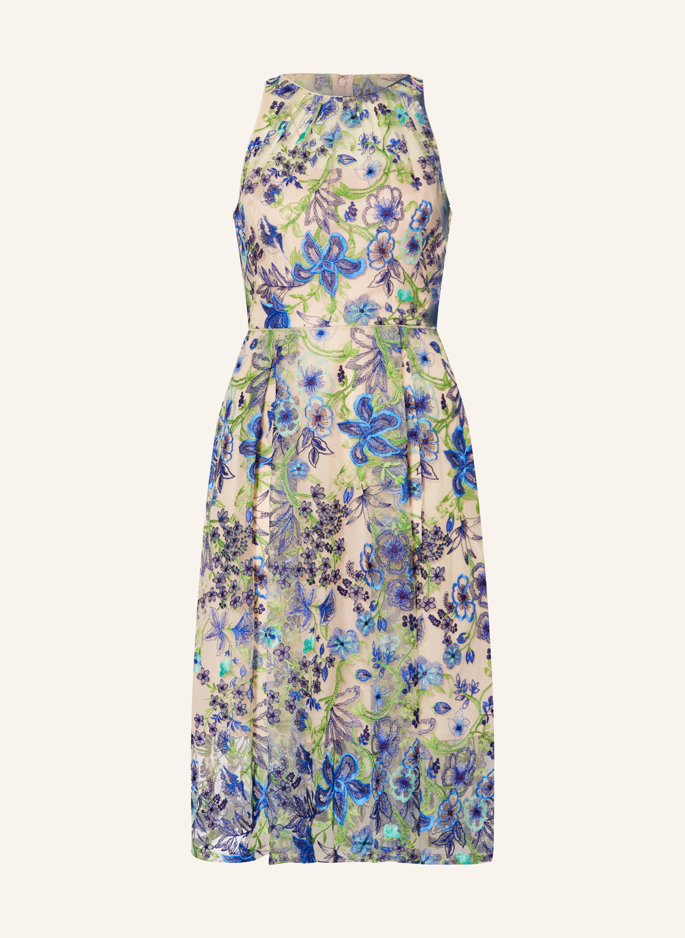 ADRIANNA PAPELL Cocktail dress, Color: BEIGE/ BLUE/ LIGHT GREEN (Image 1)