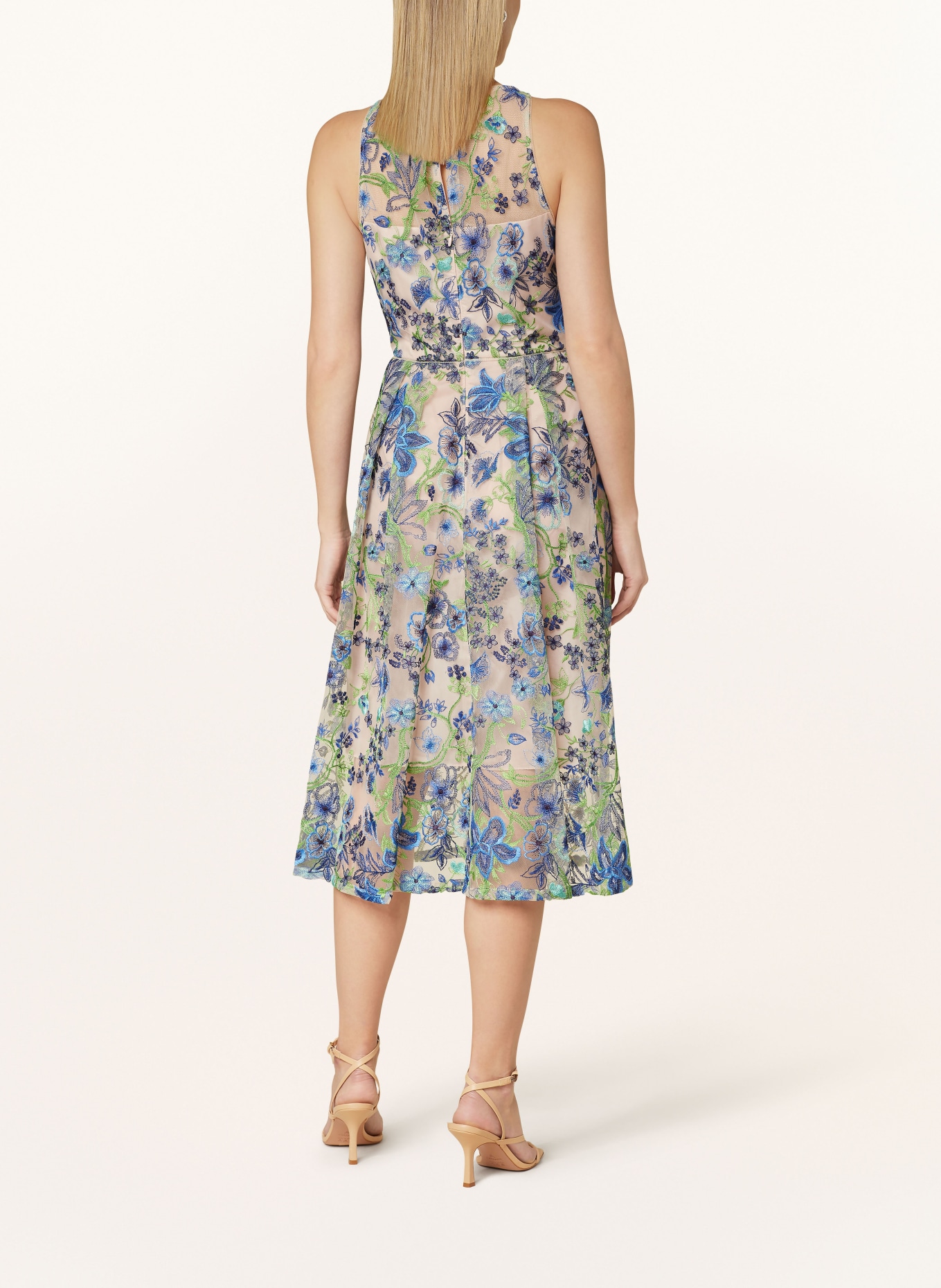 ADRIANNA PAPELL Cocktail dress, Color: BEIGE/ BLUE/ LIGHT GREEN (Image 3)