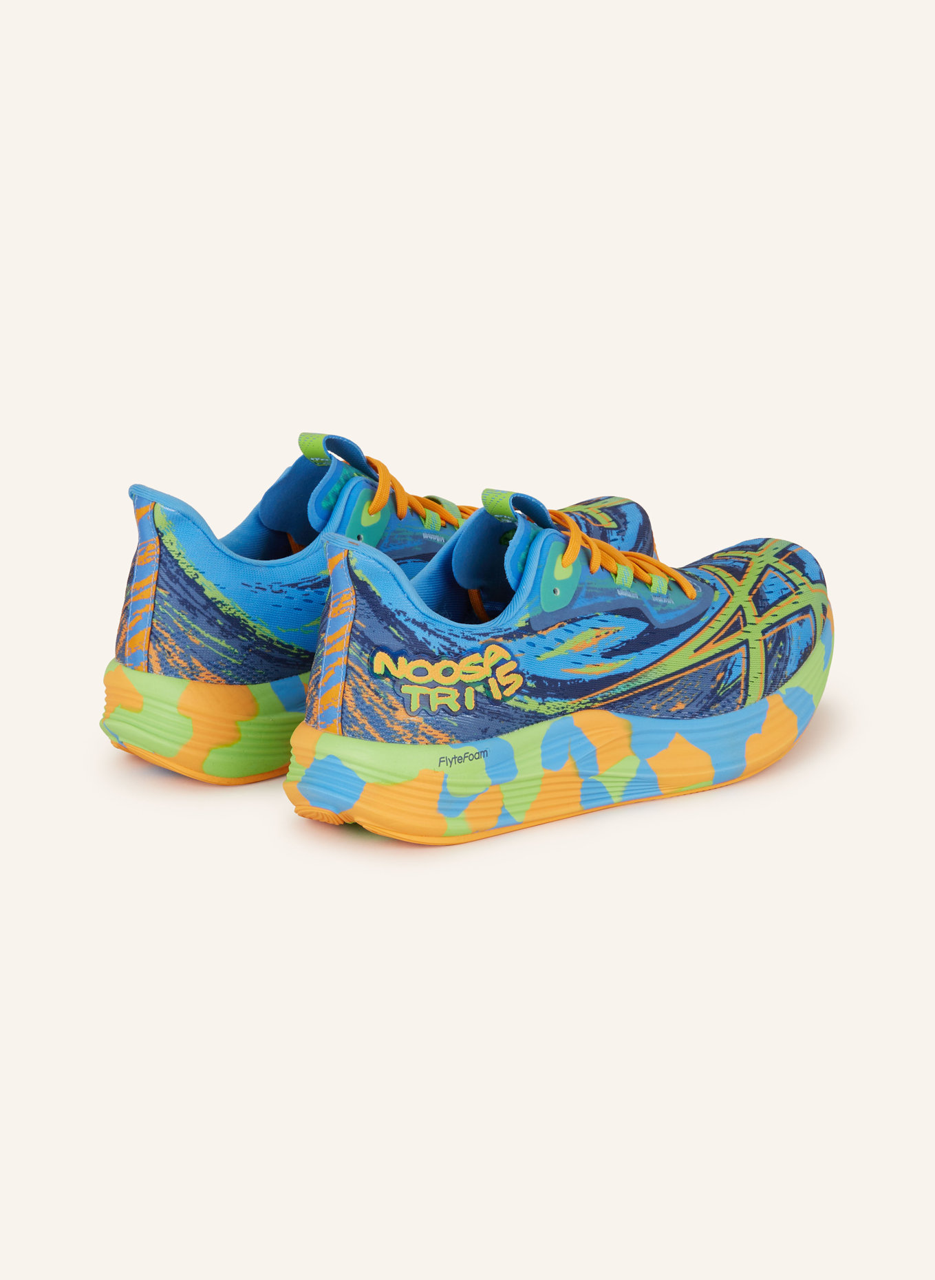 ASICS Running shoes NOOSA TRI™ 15, Color: BLUE/ ORANGE/ LIGHT GREEN (Image 2)